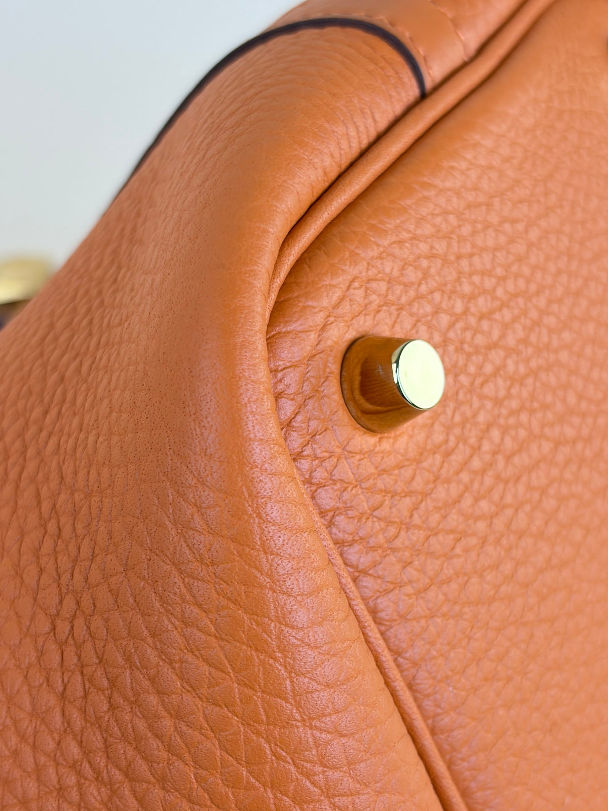 Hermes Orange  Picotin Lock 18 taurillon Clemence bag