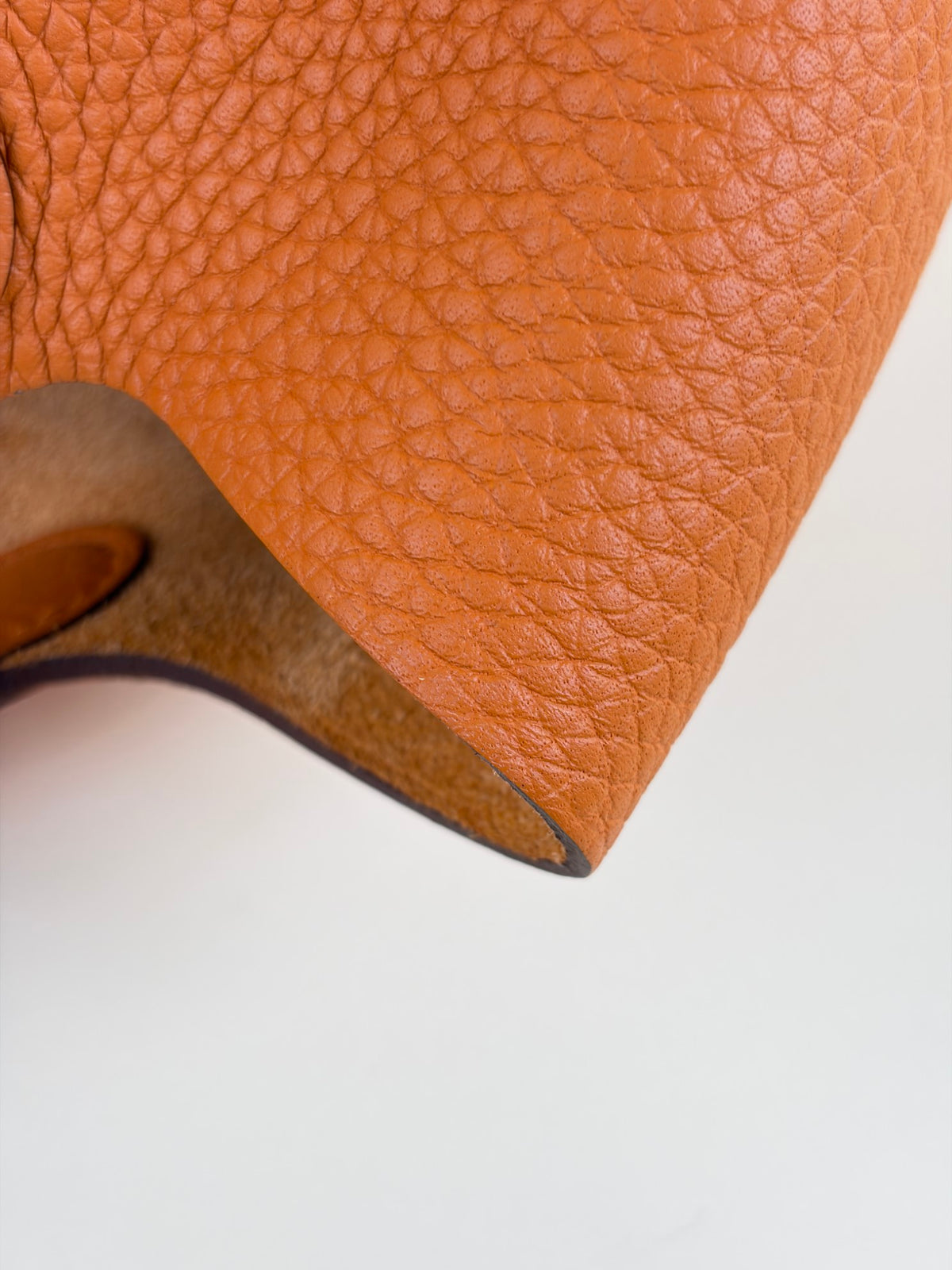Hermes Orange  Picotin Lock 18 taurillon Clemence bag