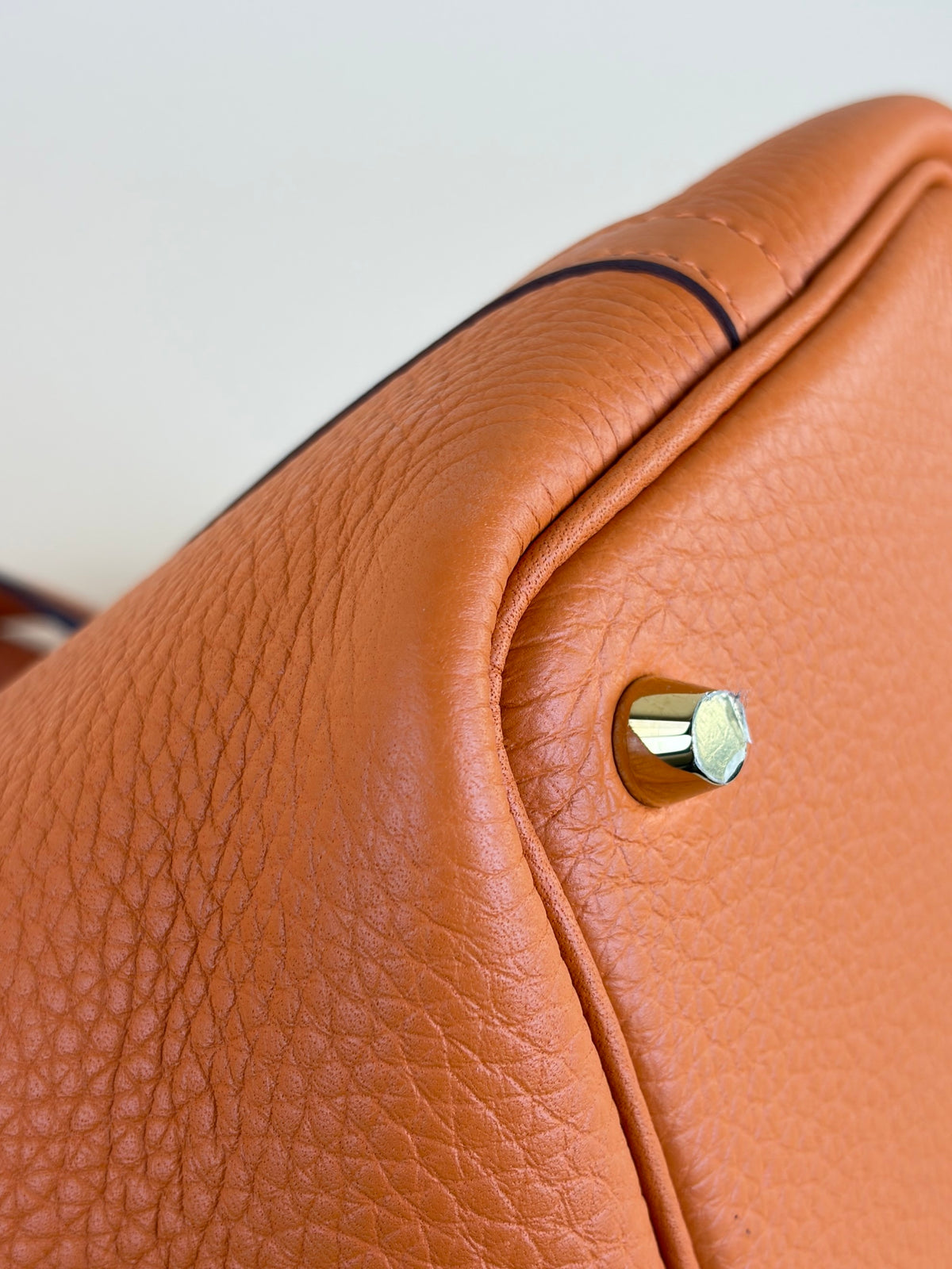 Hermes Orange  Picotin Lock 18 taurillon Clemence bag