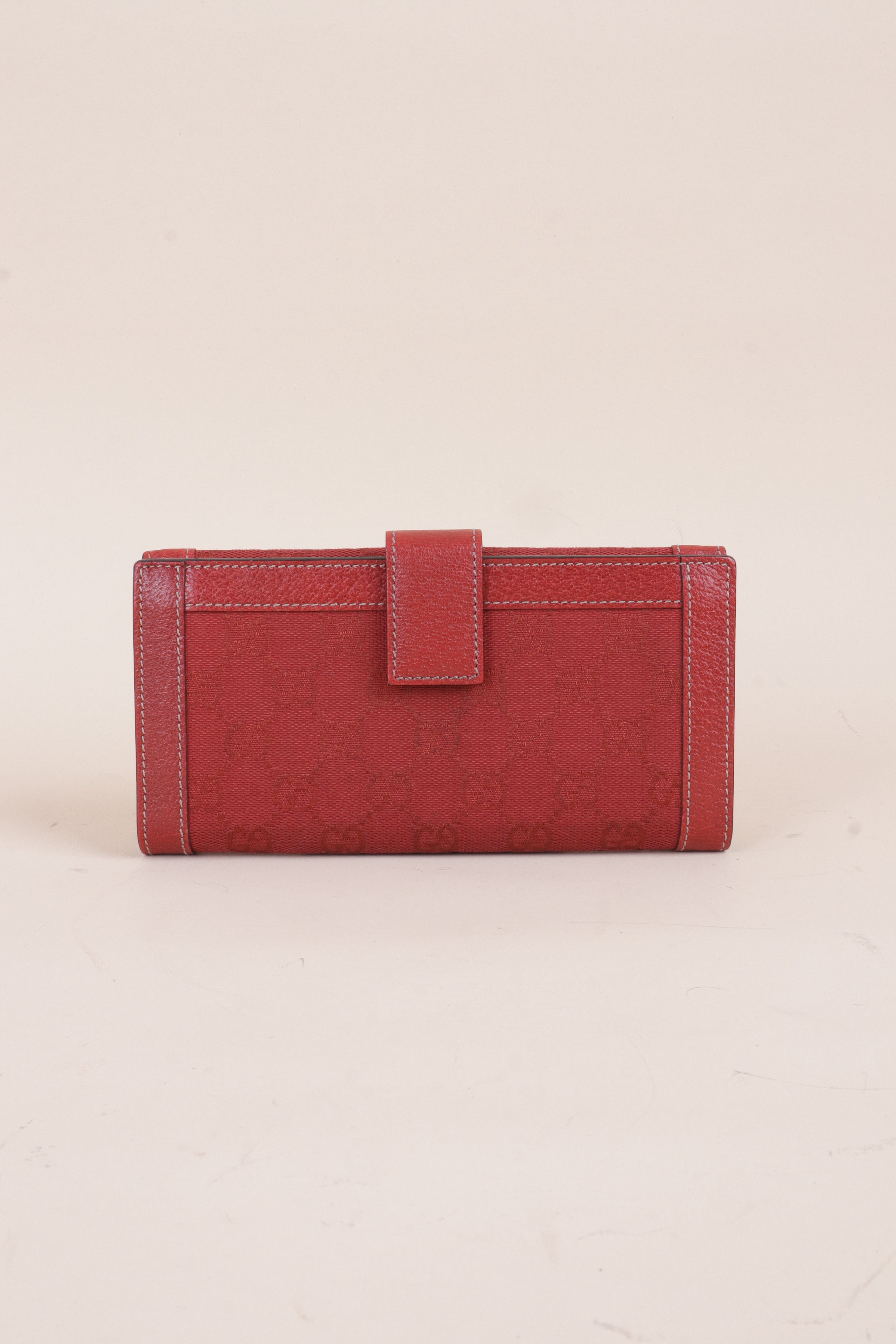 Gucci Red GG Long Wallet