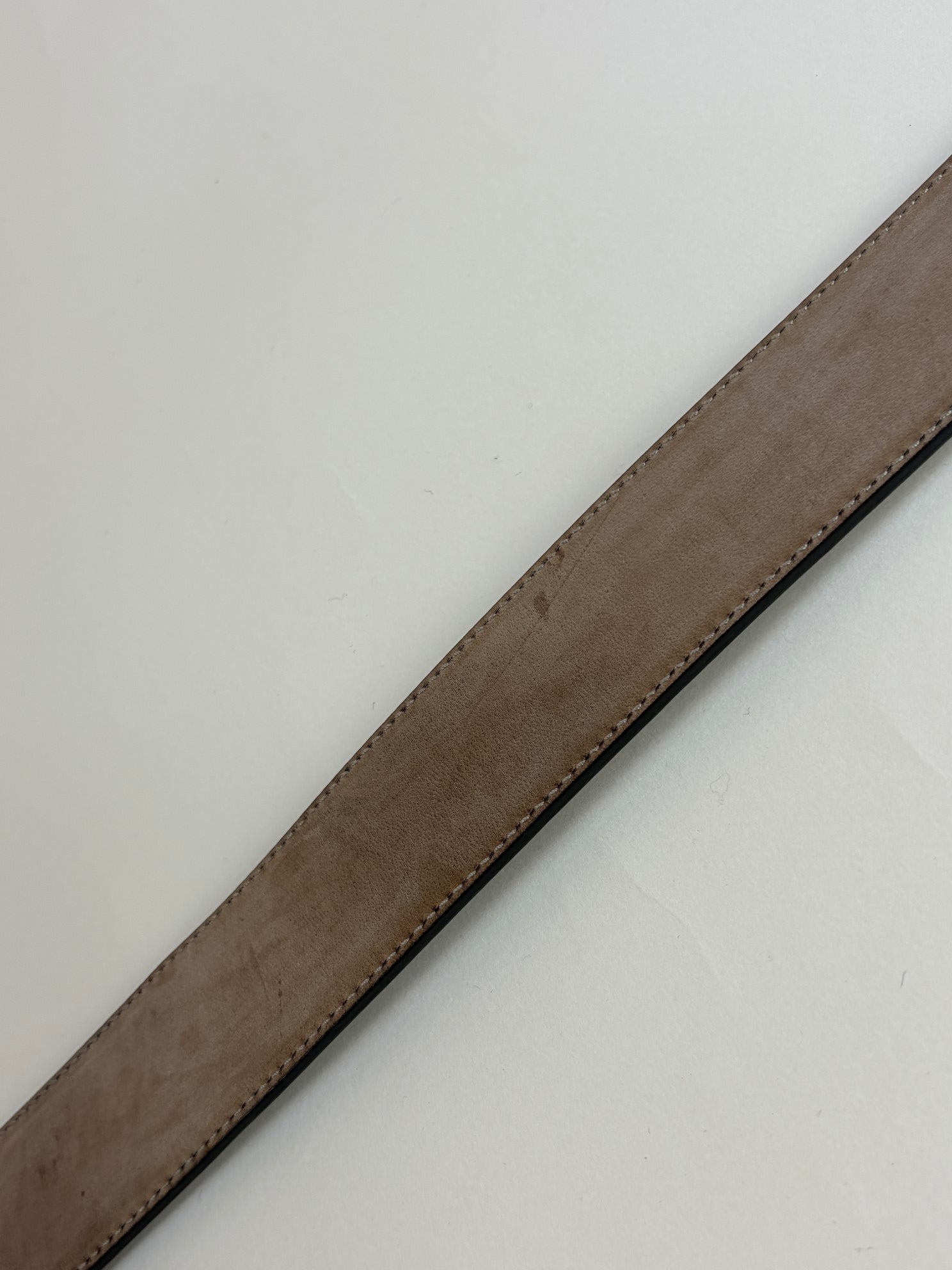 Gucci Brown Interlocking G Buckle Belt 34
