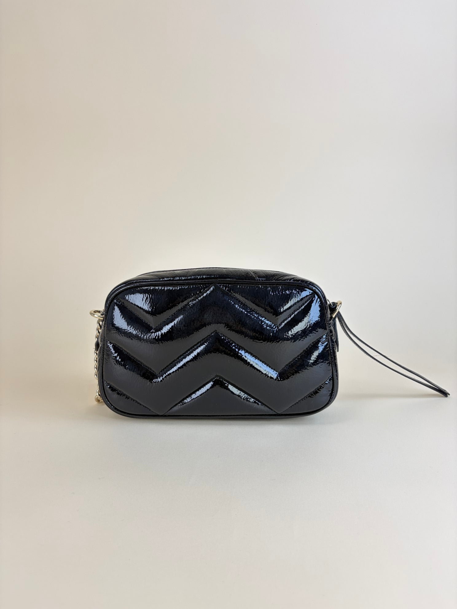 Gucci Black GG Small Marmont Camera Bag