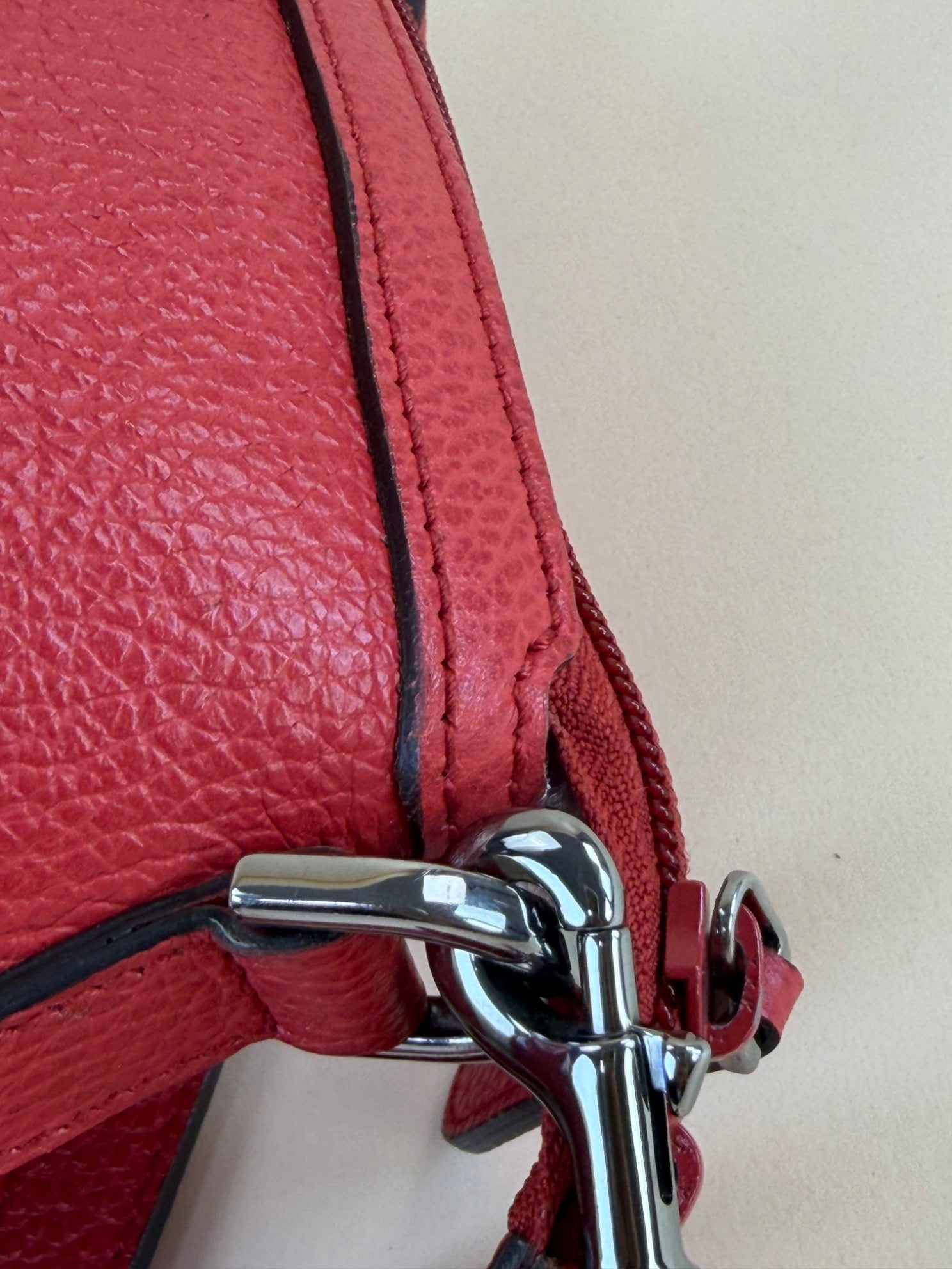 Gucci Red GG Charm Dome Tote Bag