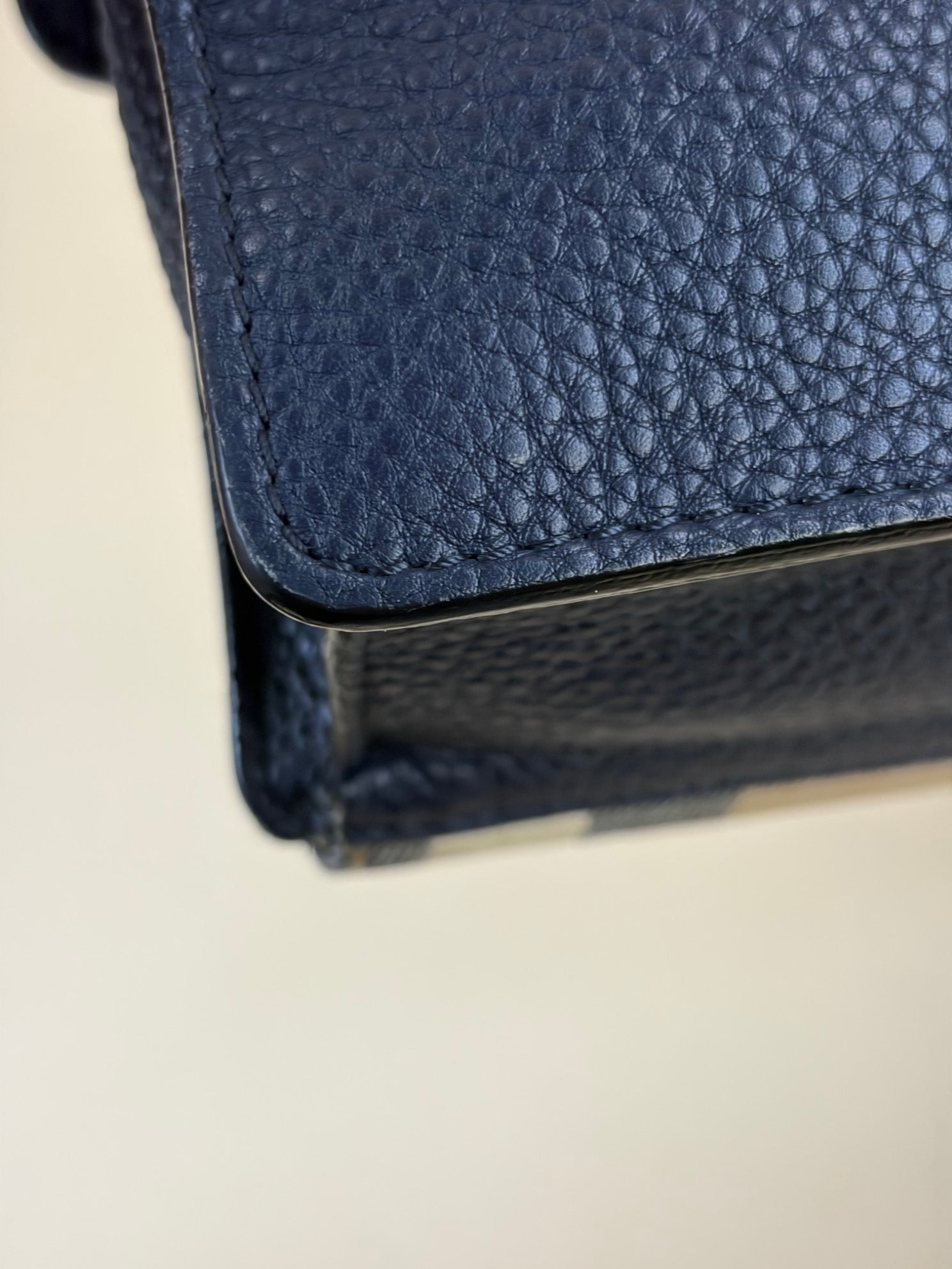 Burberry Blue House Check Macken Bag