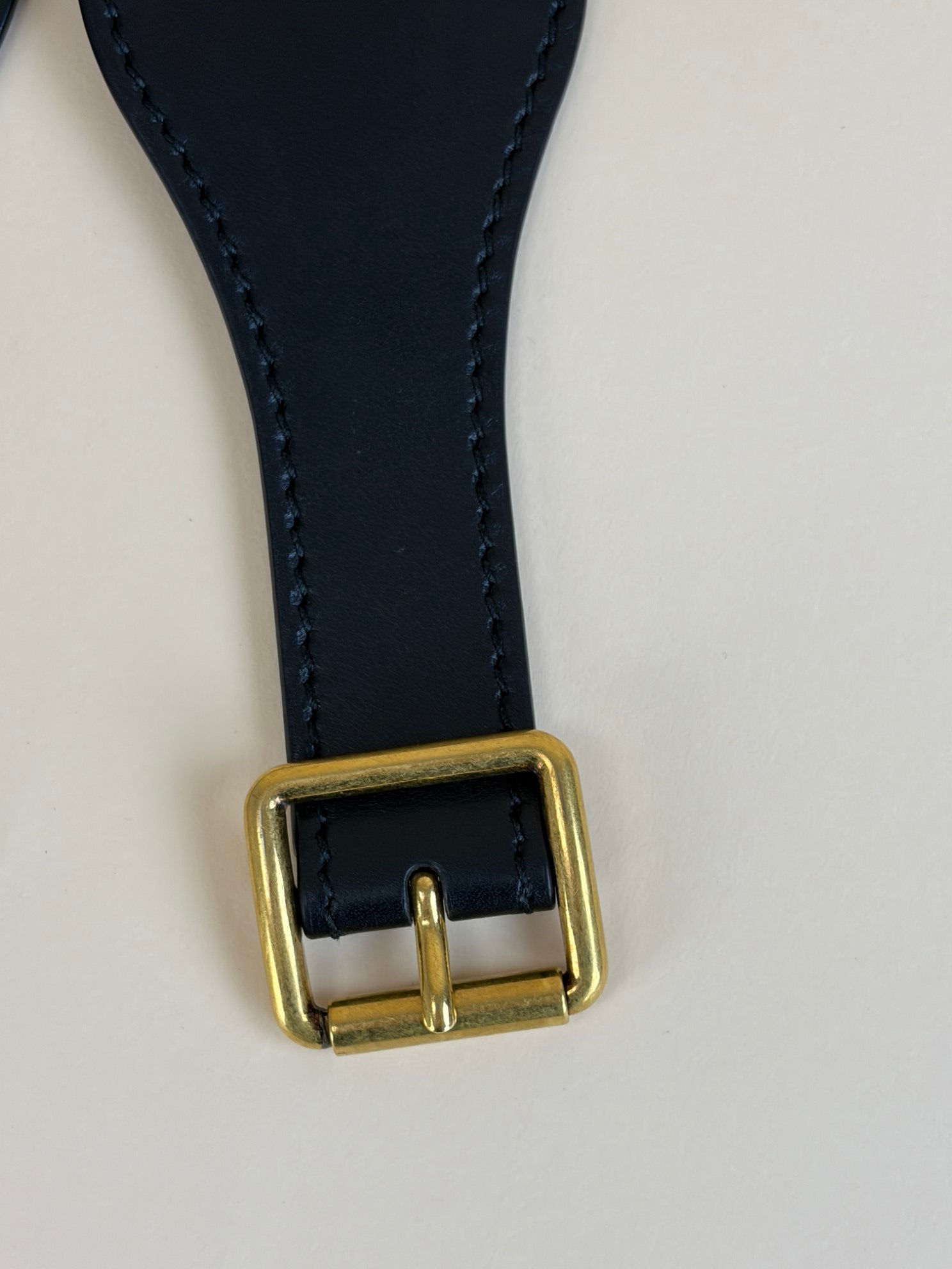 Christian Dior Bicolor Embossed Belt