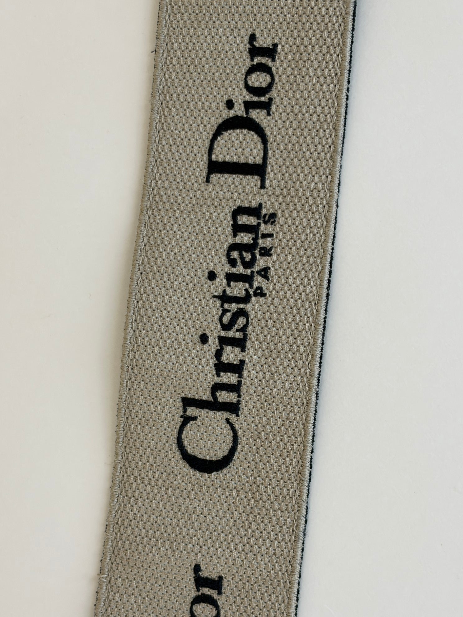 Christian Dior Bicolor Embossed Belt