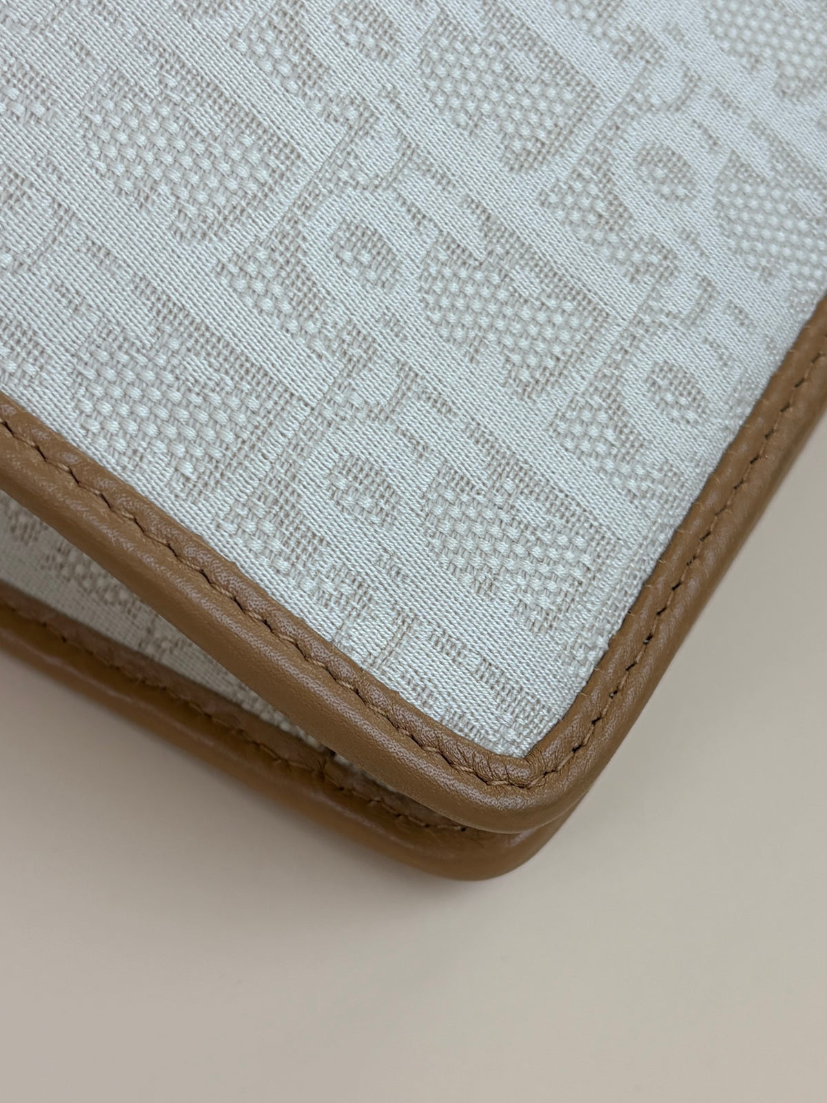 Dior beige oblique 30 Montaigne dea pouch clutch