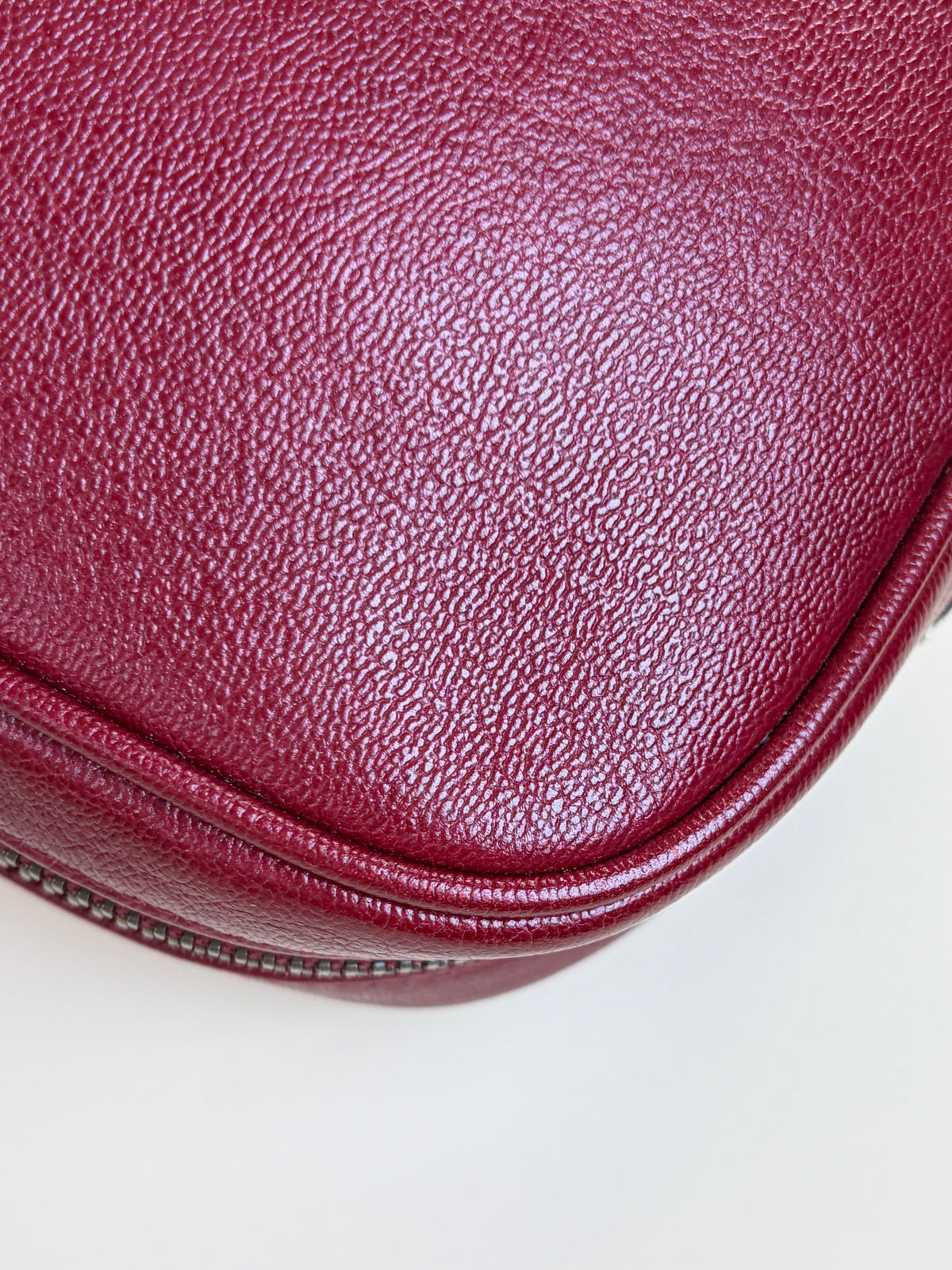 Gucci new Sakai calfskin lux dahlia phone case dark red