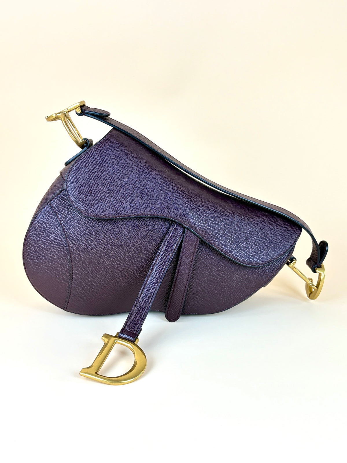 Christian Dior Burgundy Saddle bag