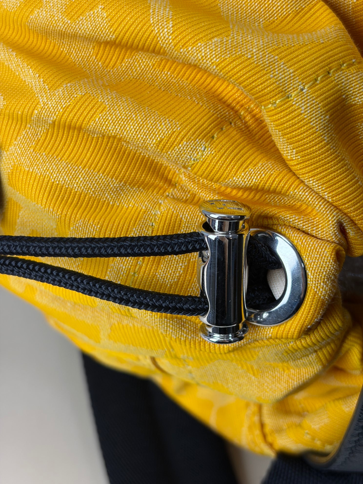 fendi strike lerge ff vertigo jjacquard yellow back pack