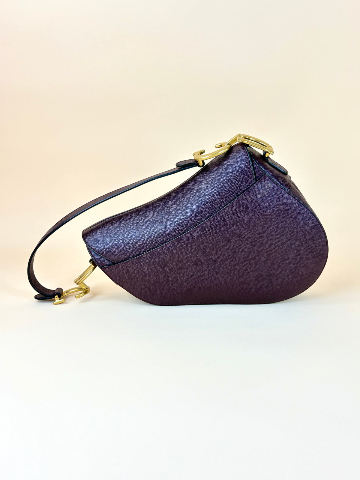 Christian Dior Burgundy Saddle bag