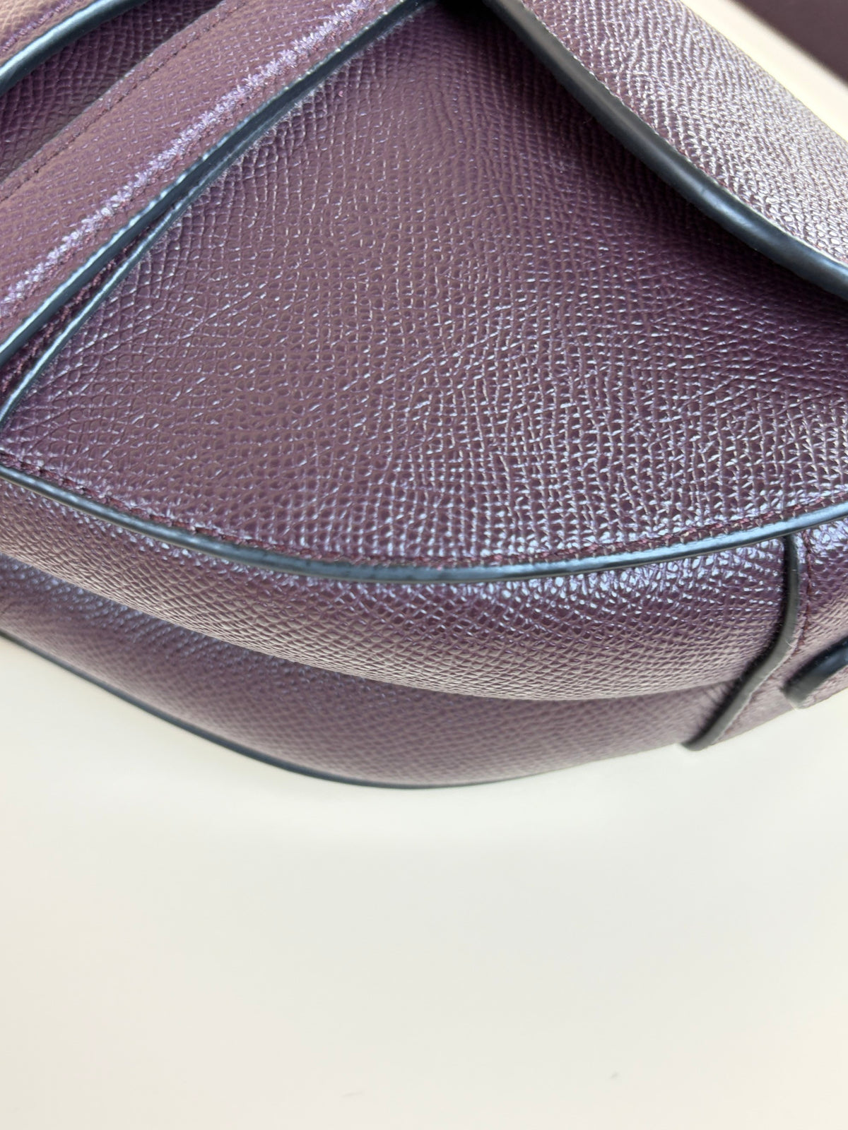 Christian Dior Burgundy Saddle bag