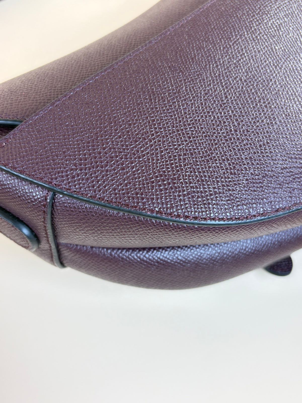 Christian Dior Burgundy Saddle bag