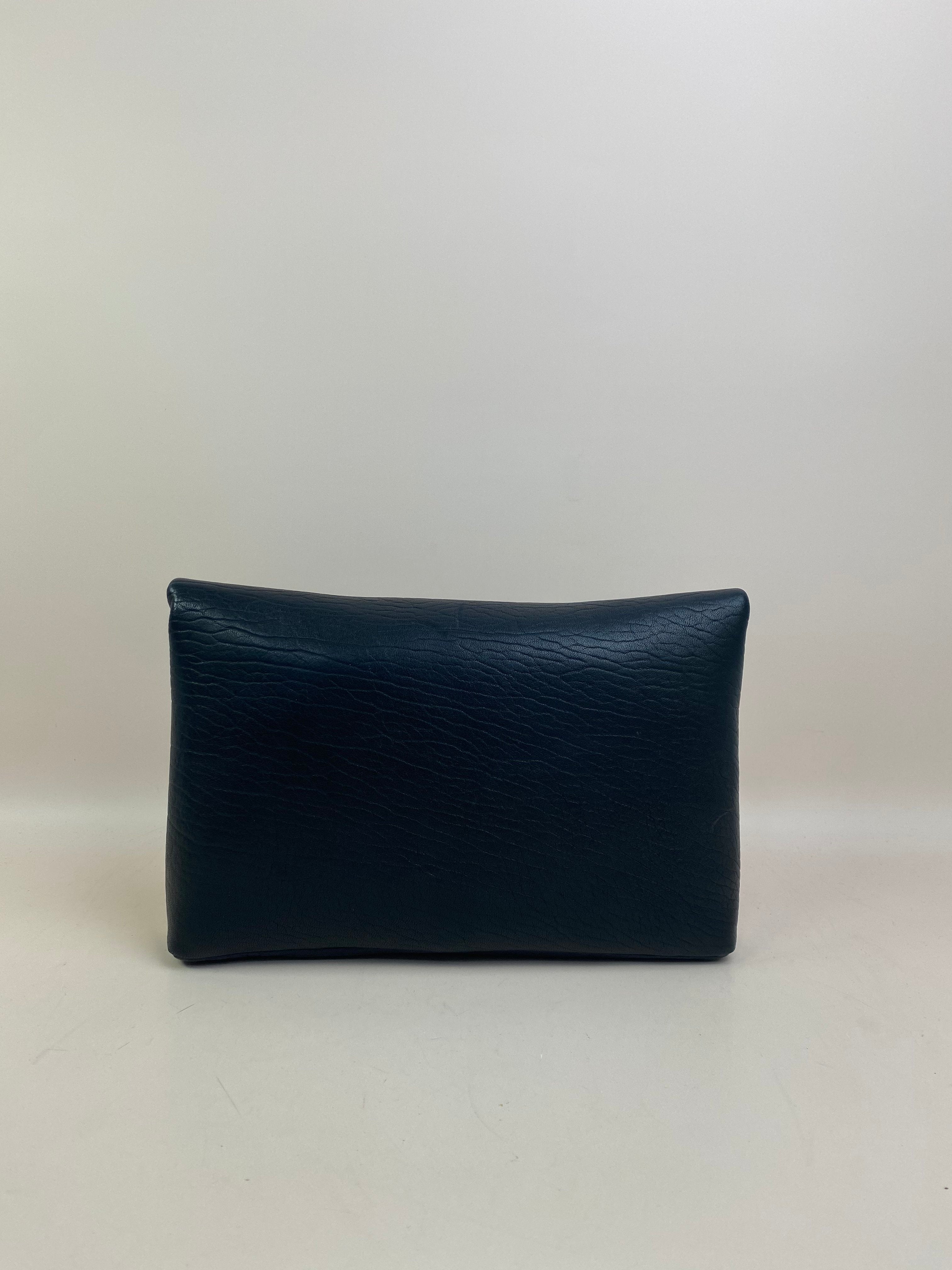YSL Black Envelope Pouch