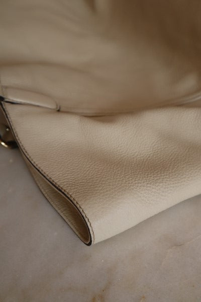 Gucci White Soho Convertible Tote Top Handle Bag