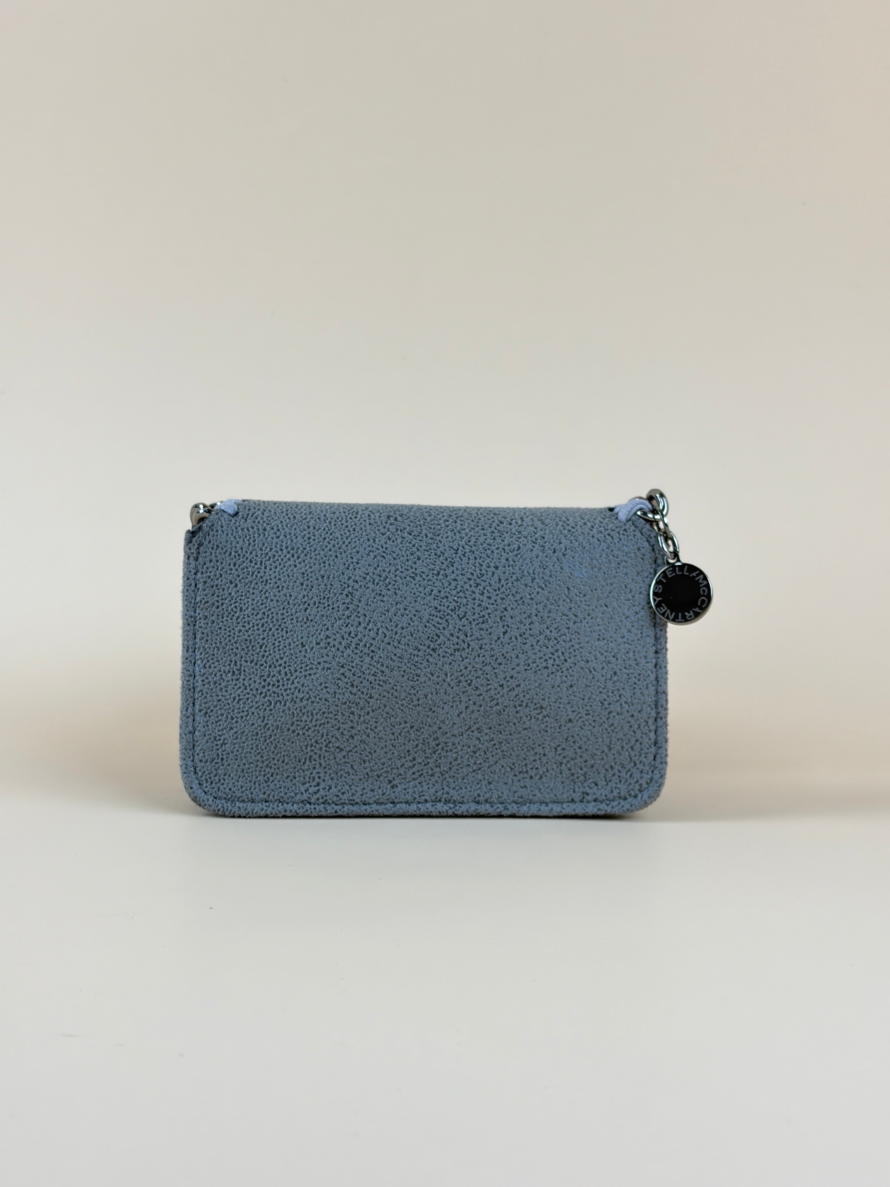 Stella Mccartney Grey Falabella Small Flap Wallet