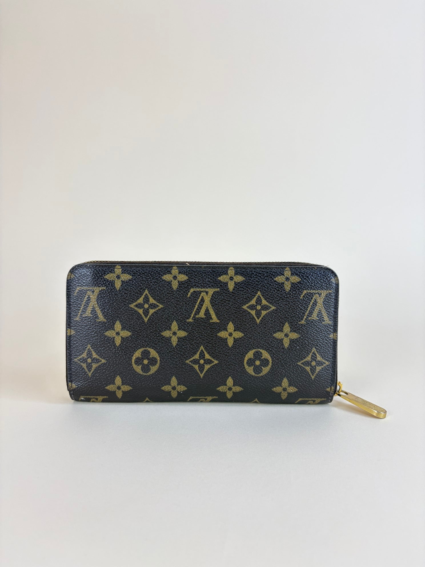 Louis Vuitton monogram canvas long zip wallet