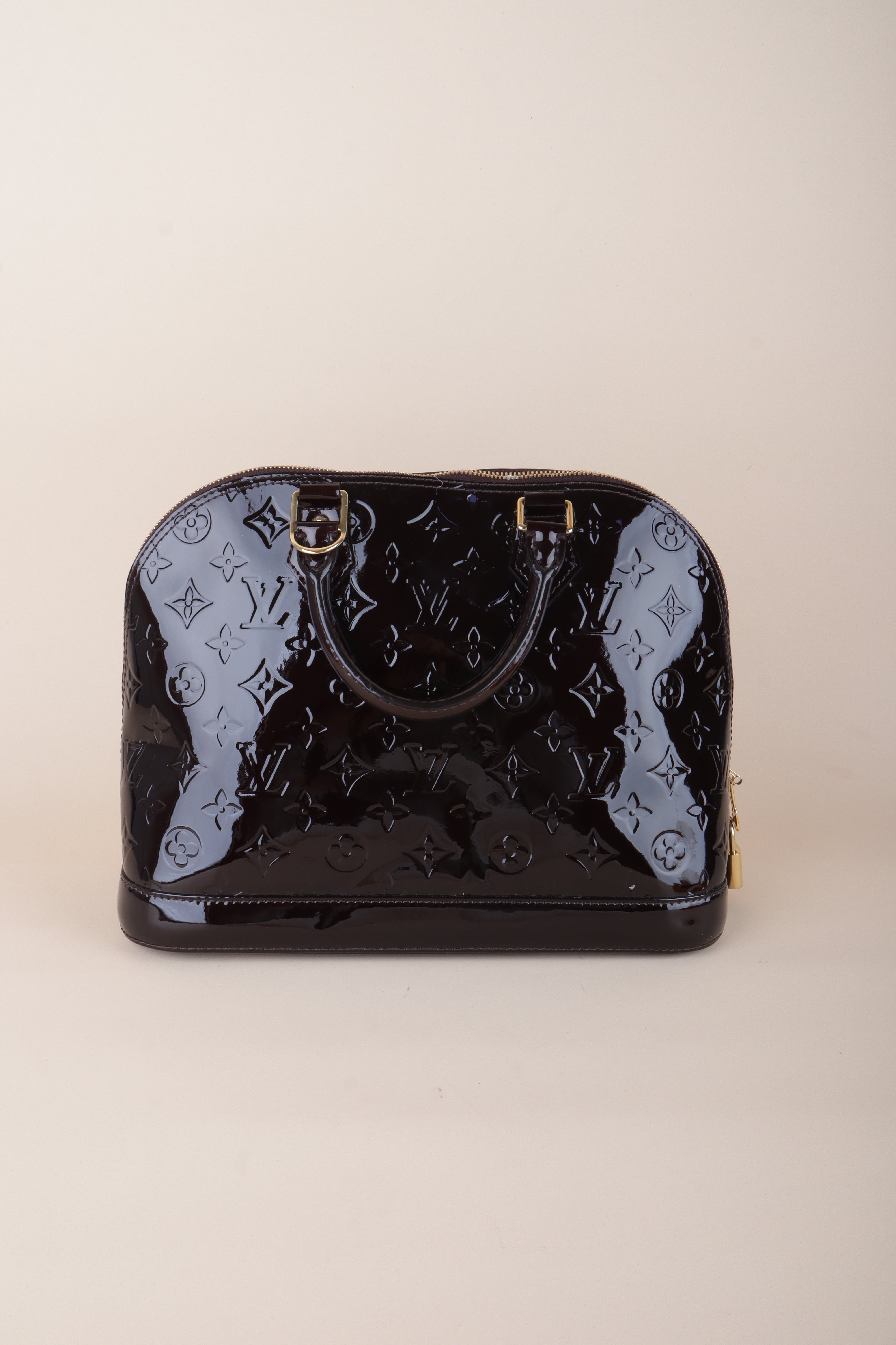 Louis Vuitton Amarante Monogram Vernis Alma PM Bag