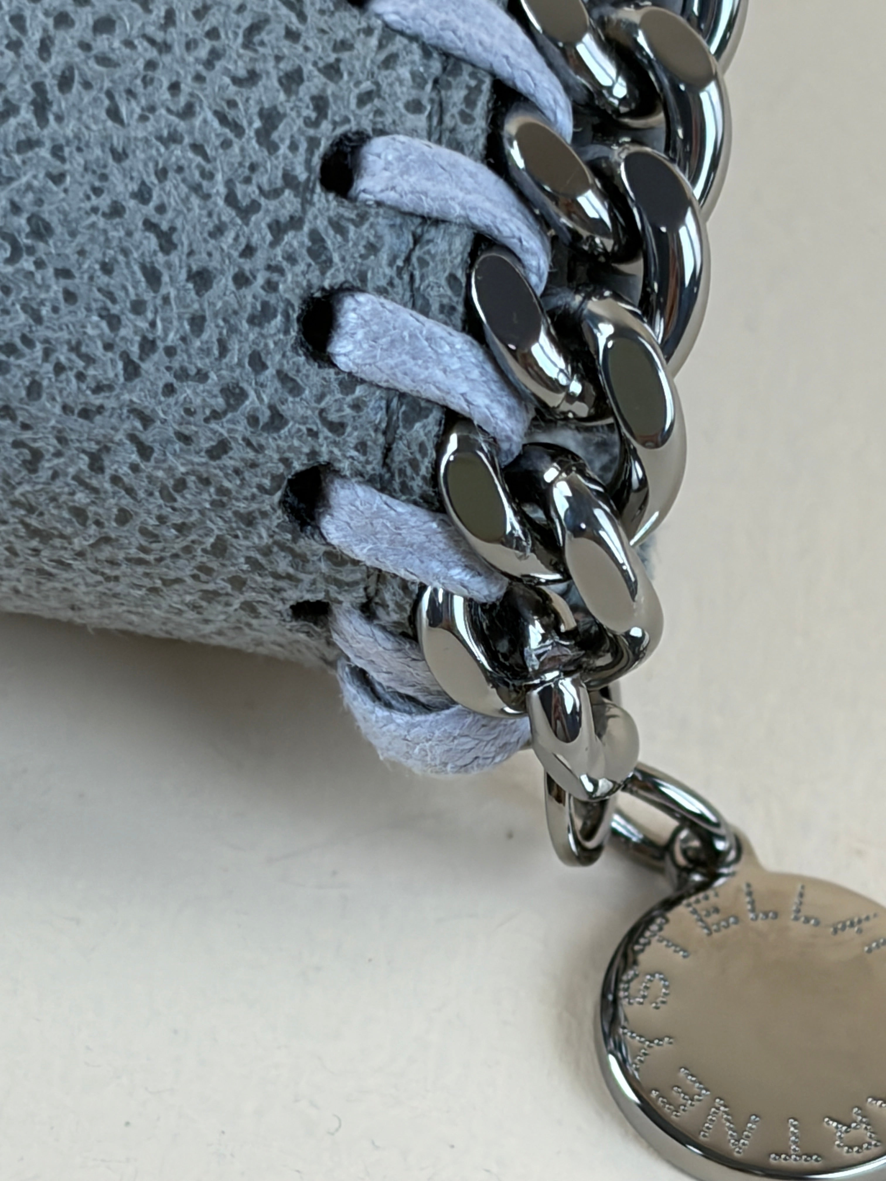 Stella Mccartney Grey Falabella Small Flap Wallet