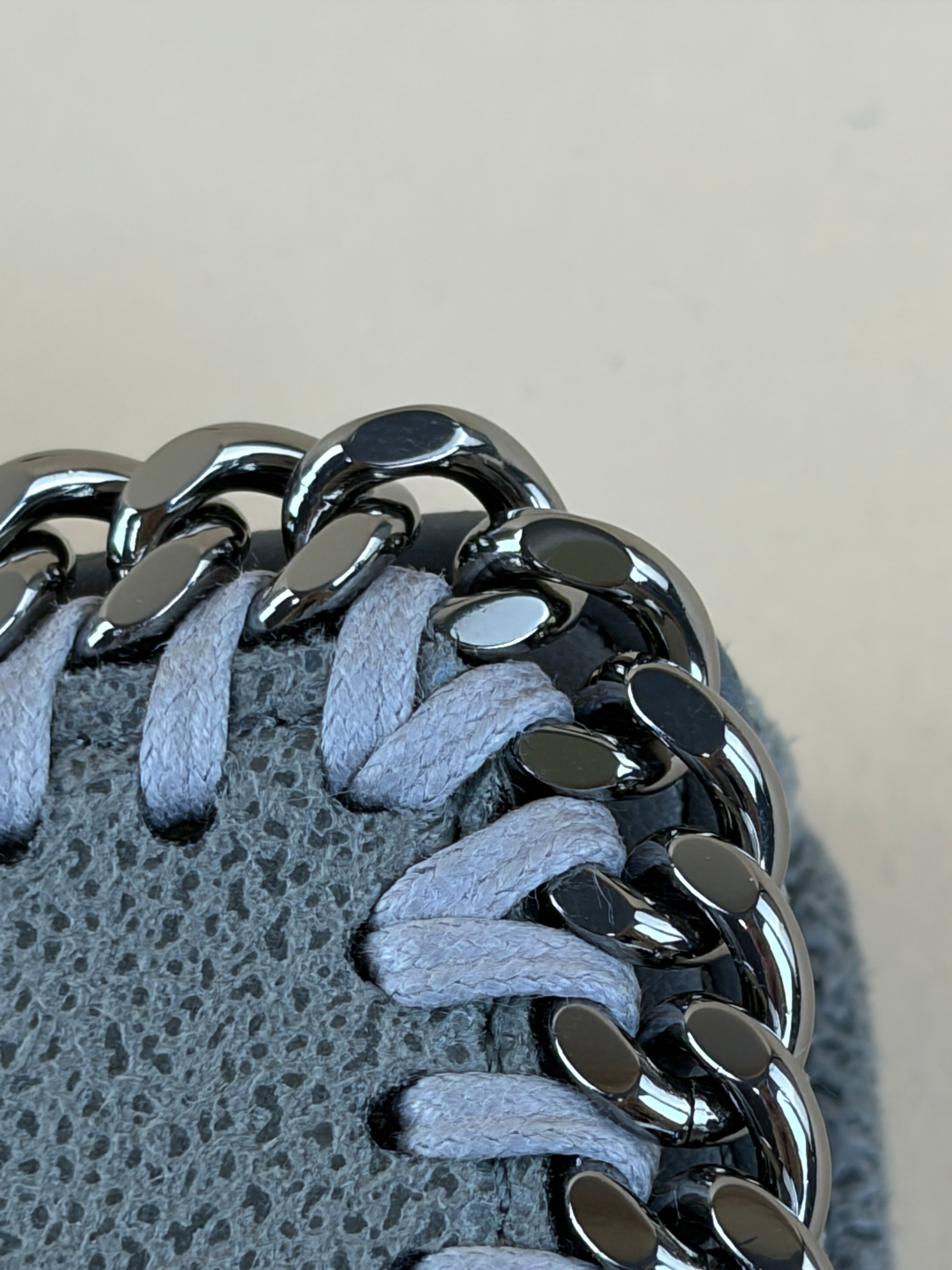 Stella Mccartney Grey Falabella Small Flap Wallet