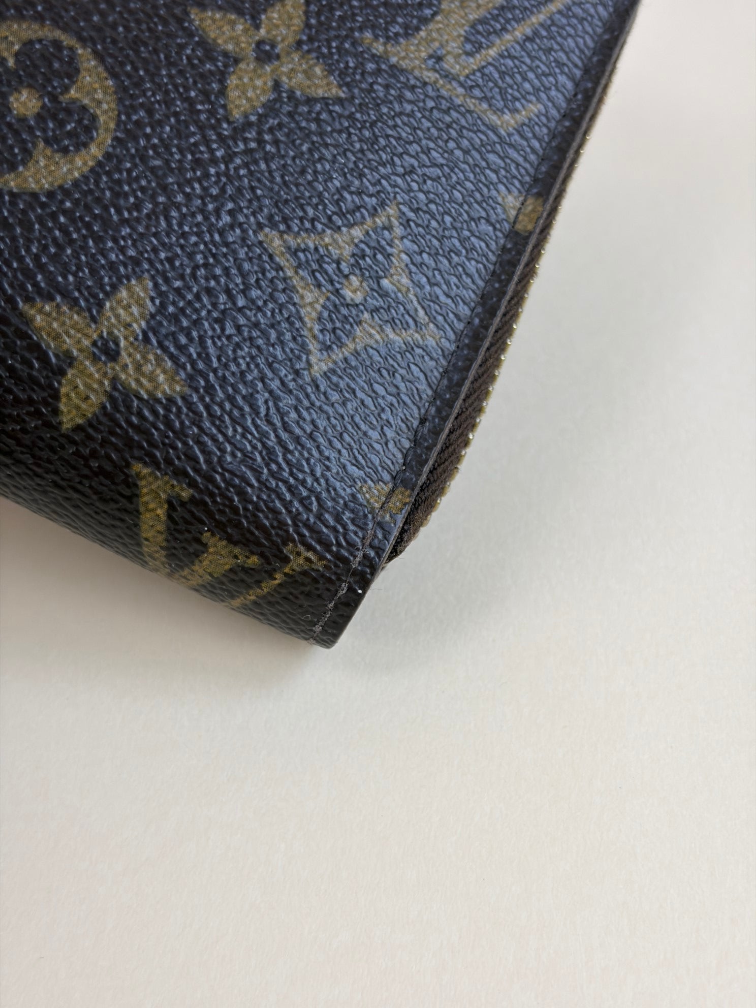 Louis Vuitton monogram canvas long zip wallet