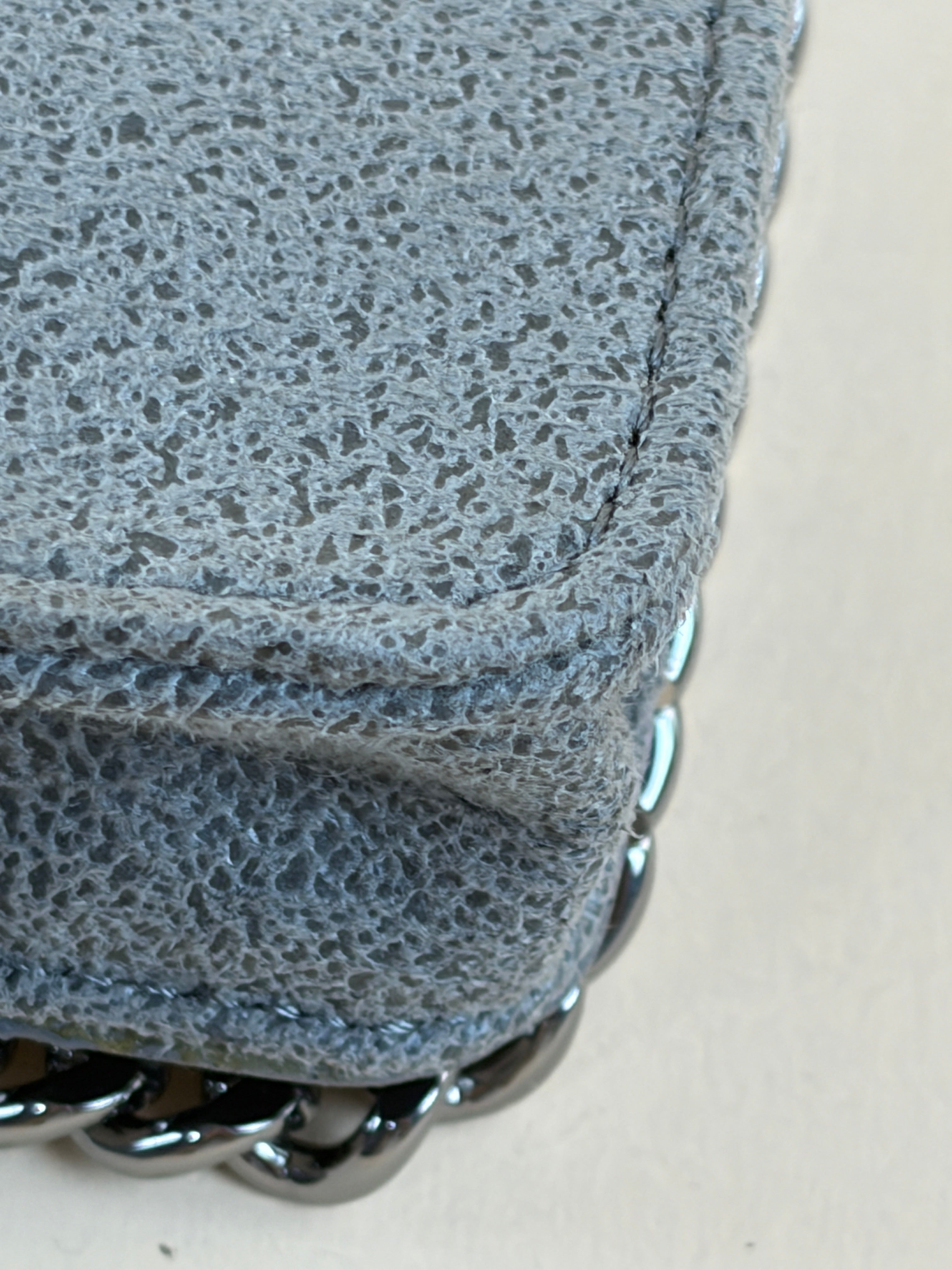 Stella Mccartney Grey Falabella Small Flap Wallet