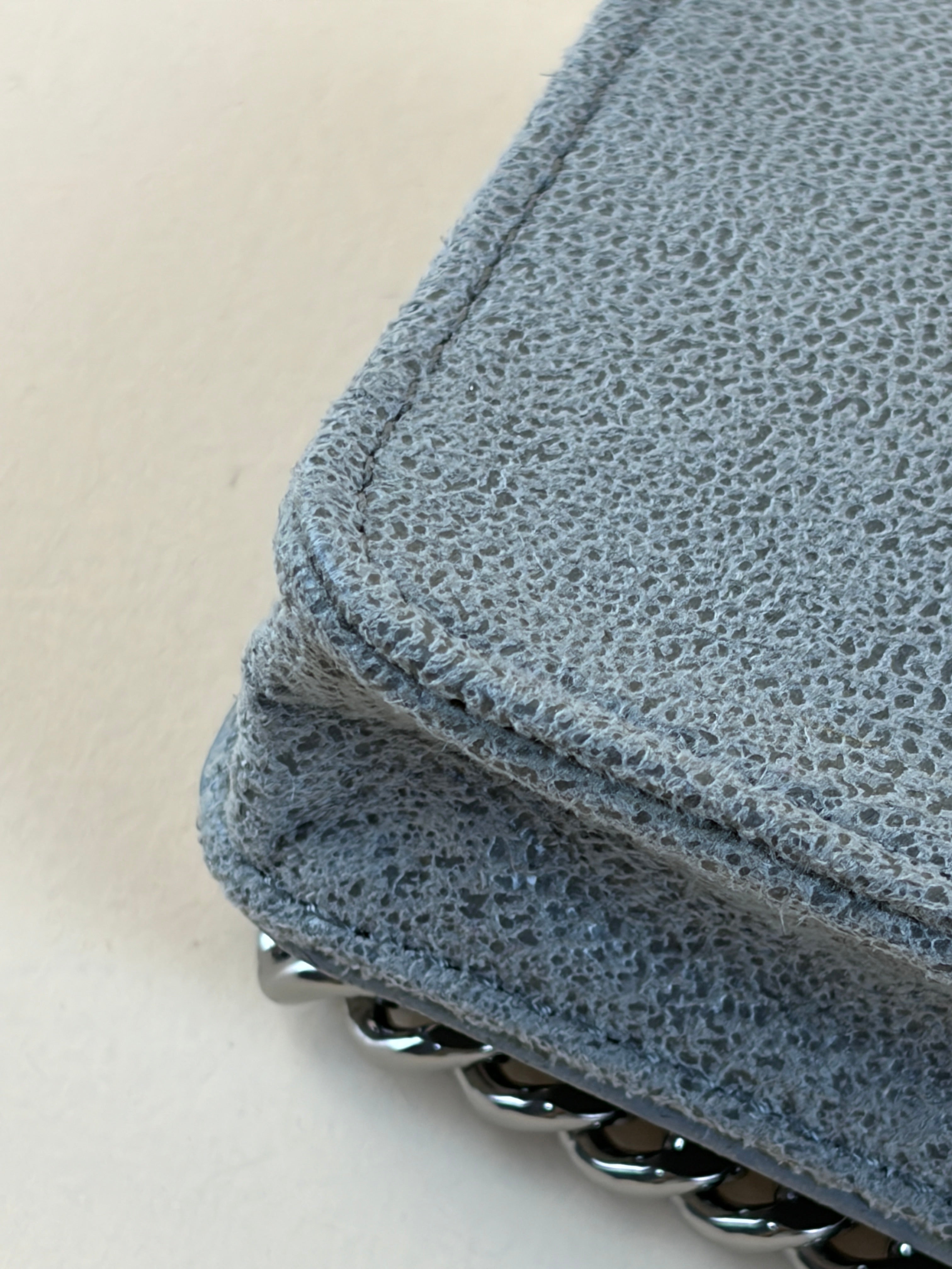 Stella Mccartney Grey Falabella Small Flap Wallet