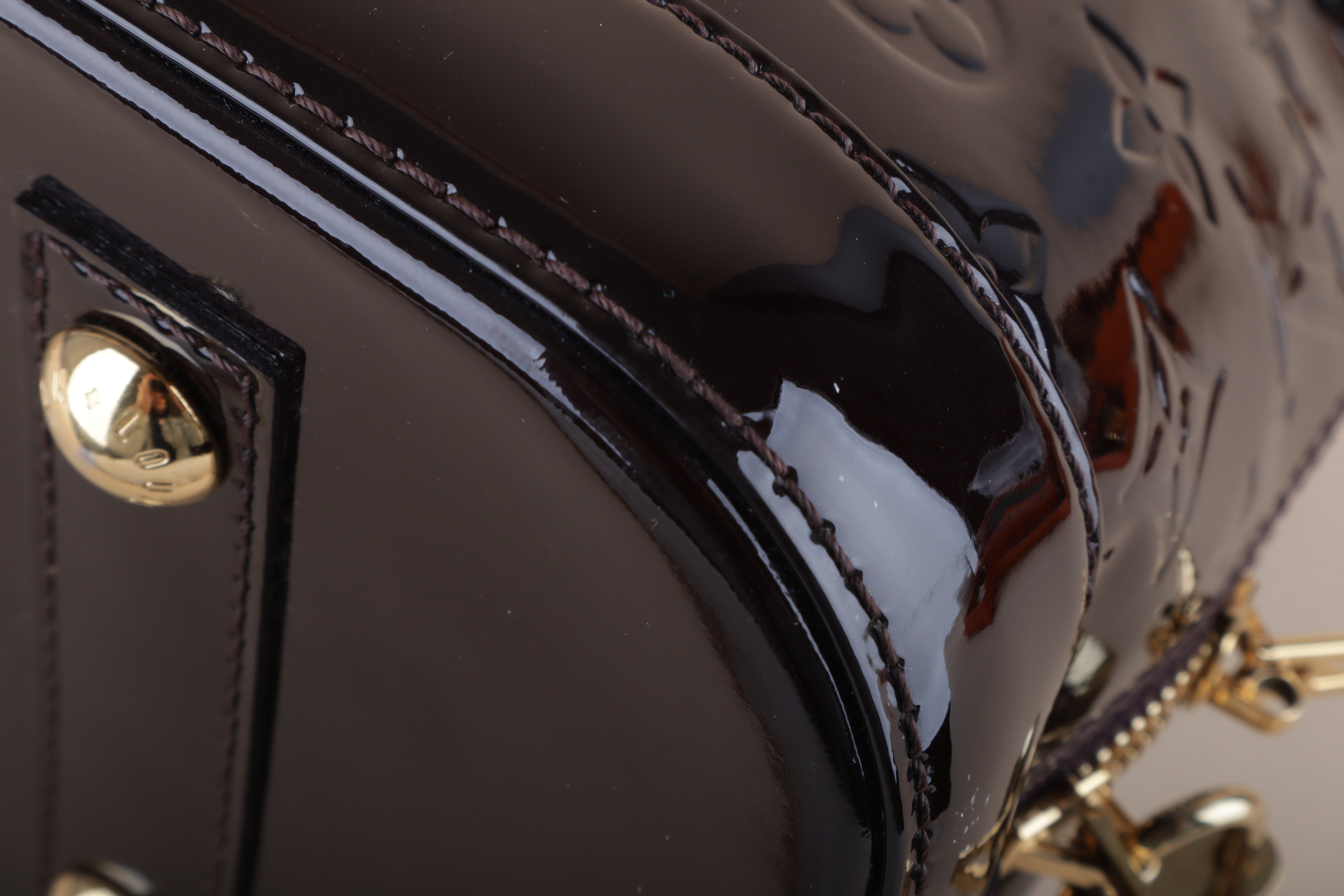 Louis Vuitton Amarante Monogram Vernis Alma PM Bag