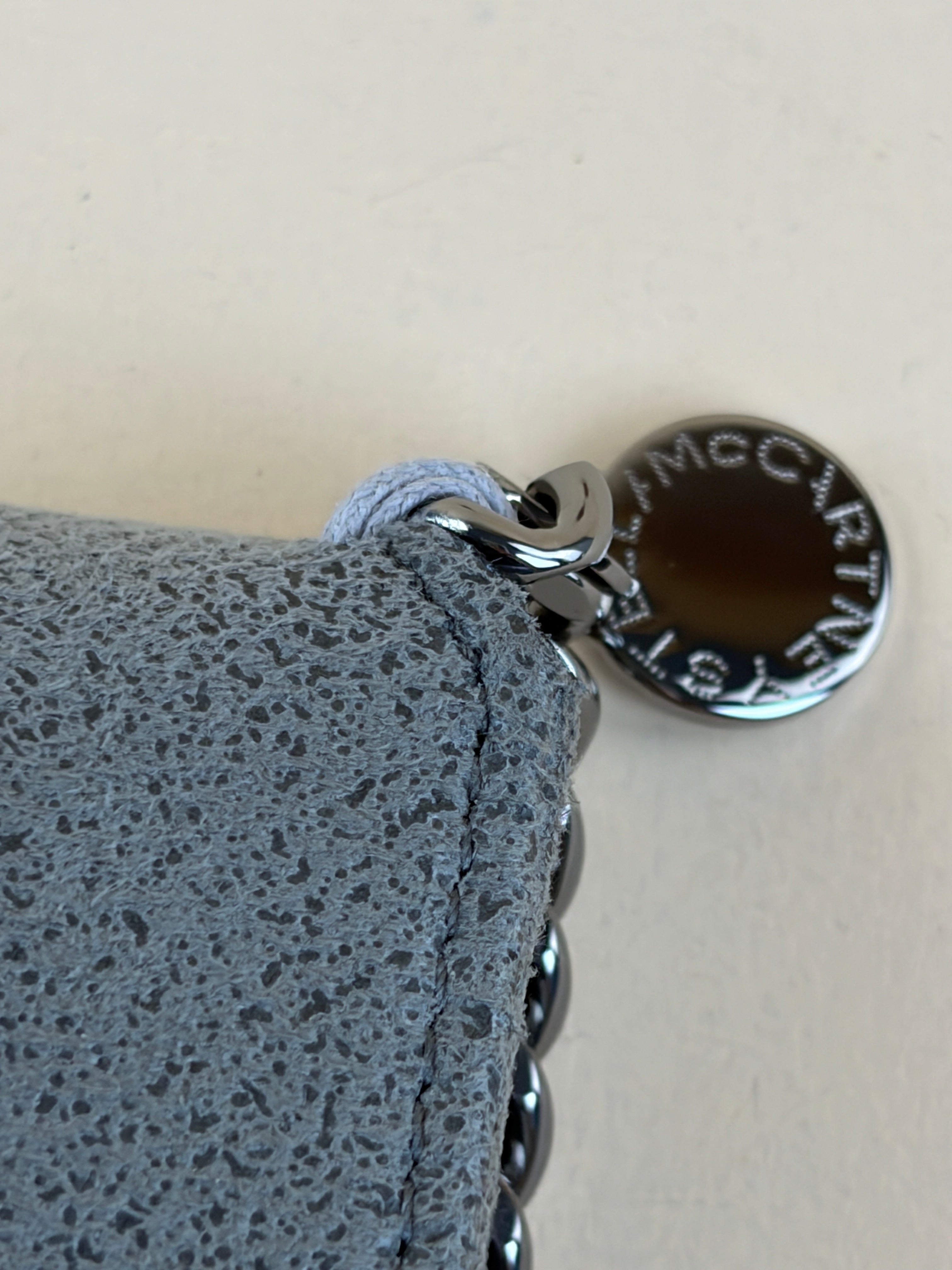 Stella Mccartney Grey Falabella Small Flap Wallet