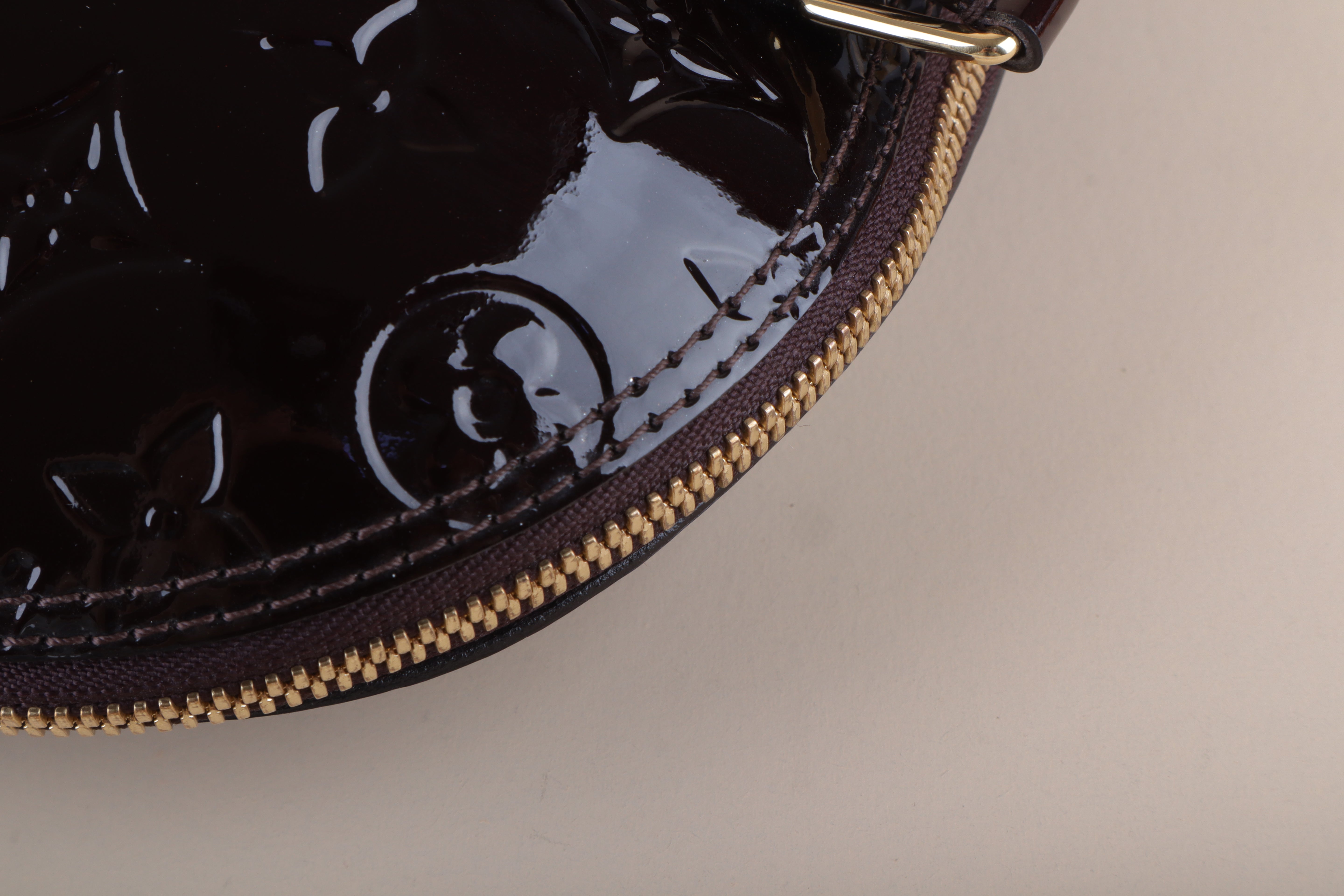 Louis Vuitton Amarante Monogram Vernis Alma PM Bag