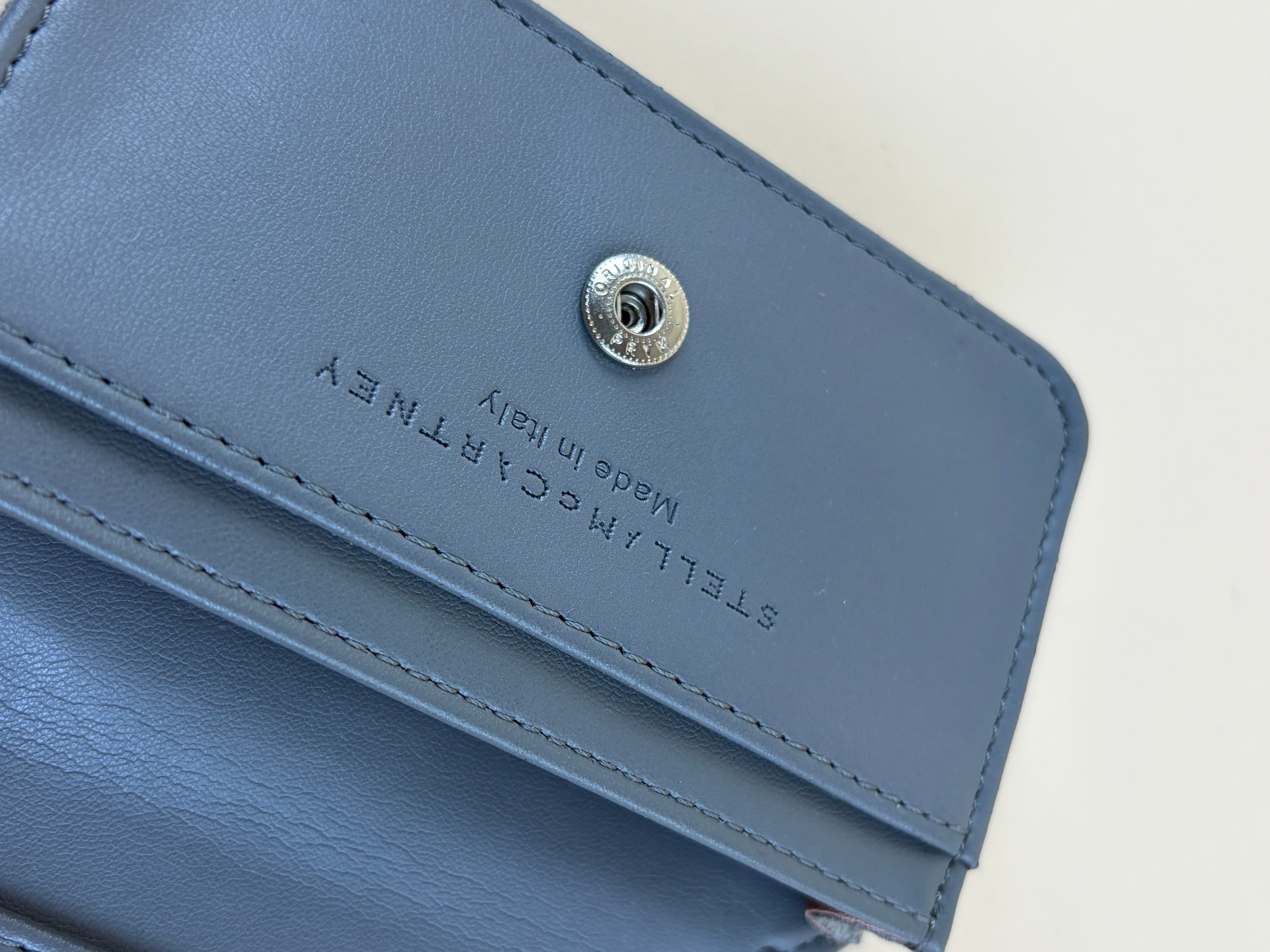 Stella Mccartney Grey Falabella Small Flap Wallet