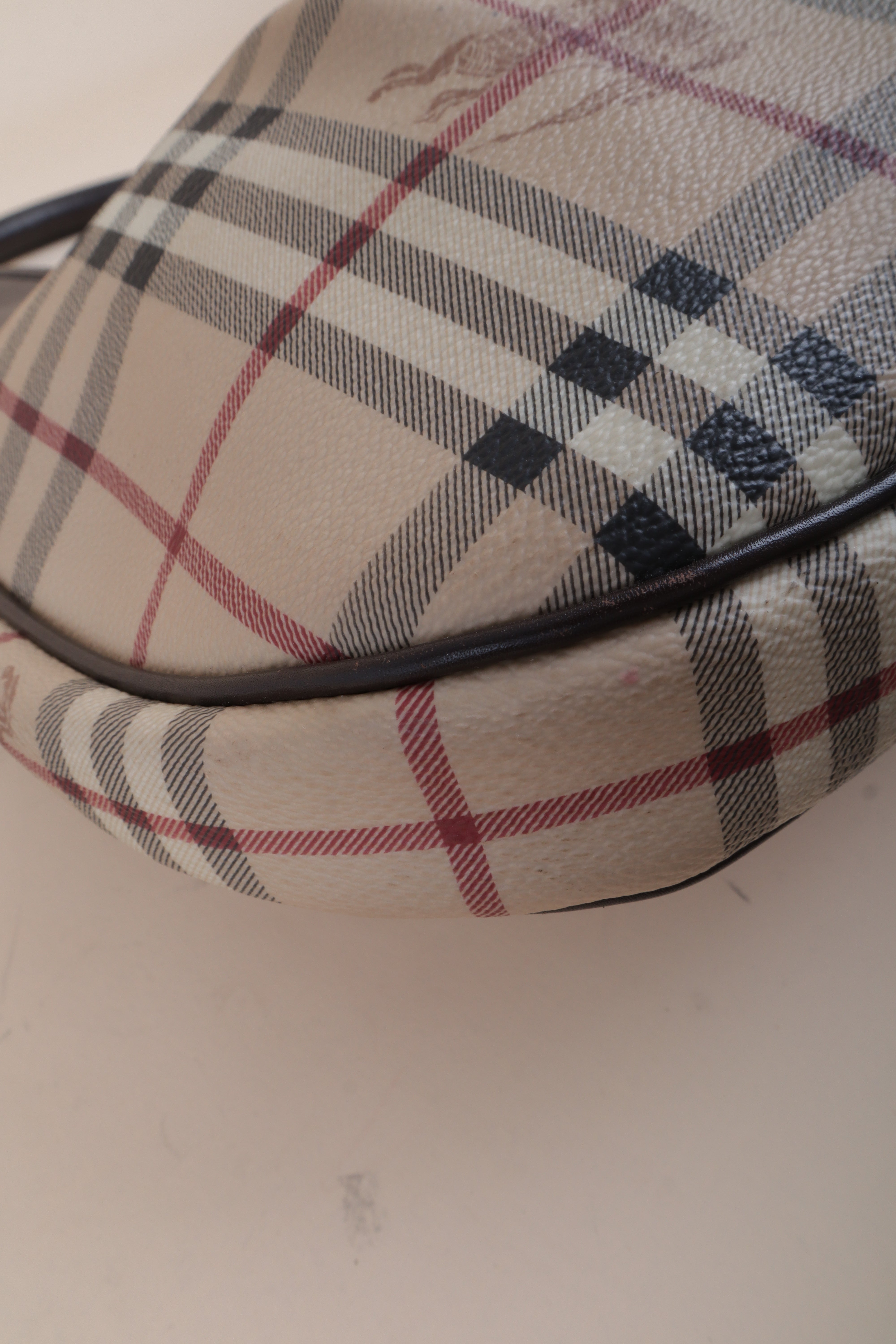 Burberry Bicolor Brooklyn Haymarket Shoulder Bag