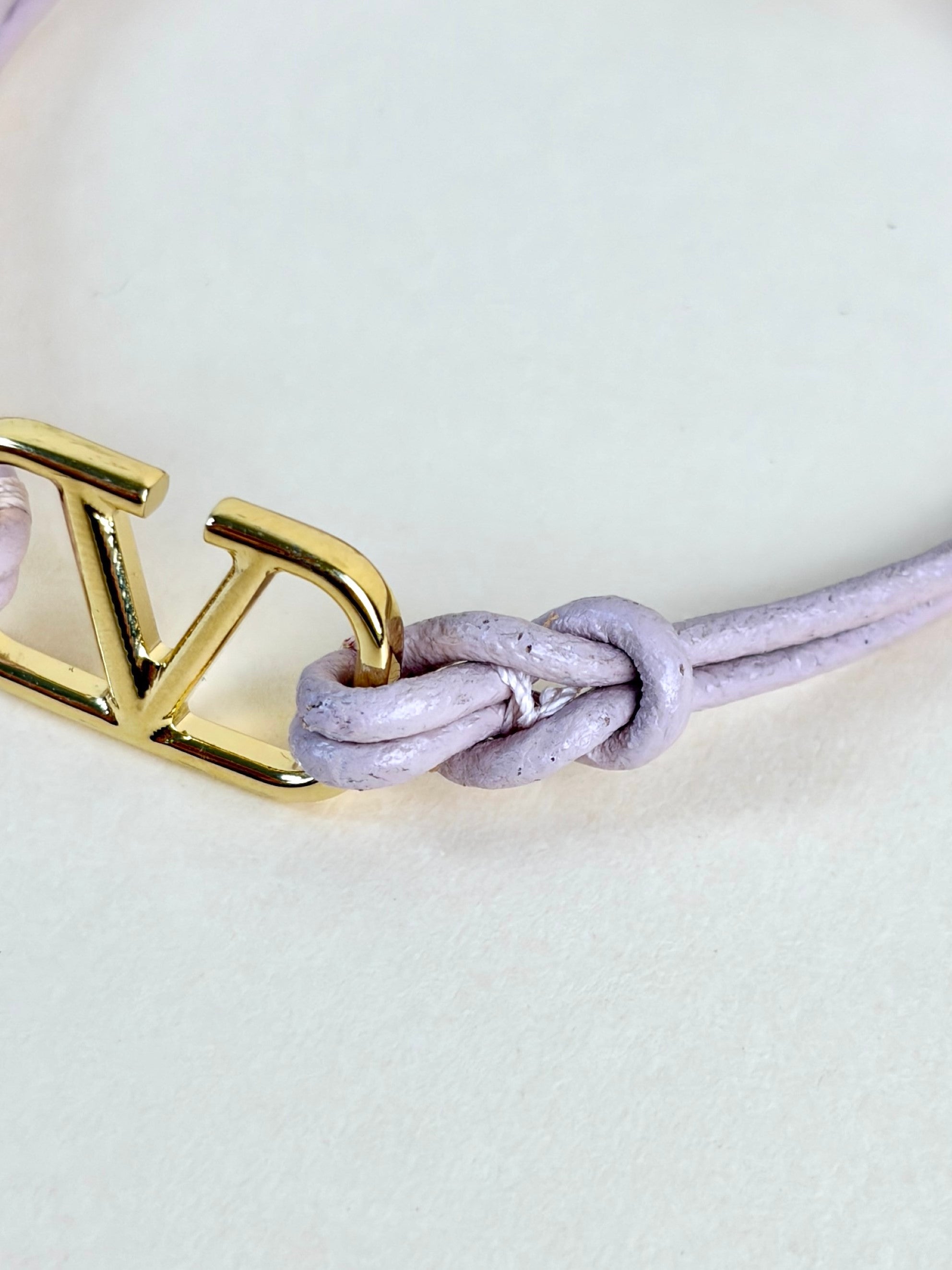 Valentino pink Vlogo signature bracelet gold