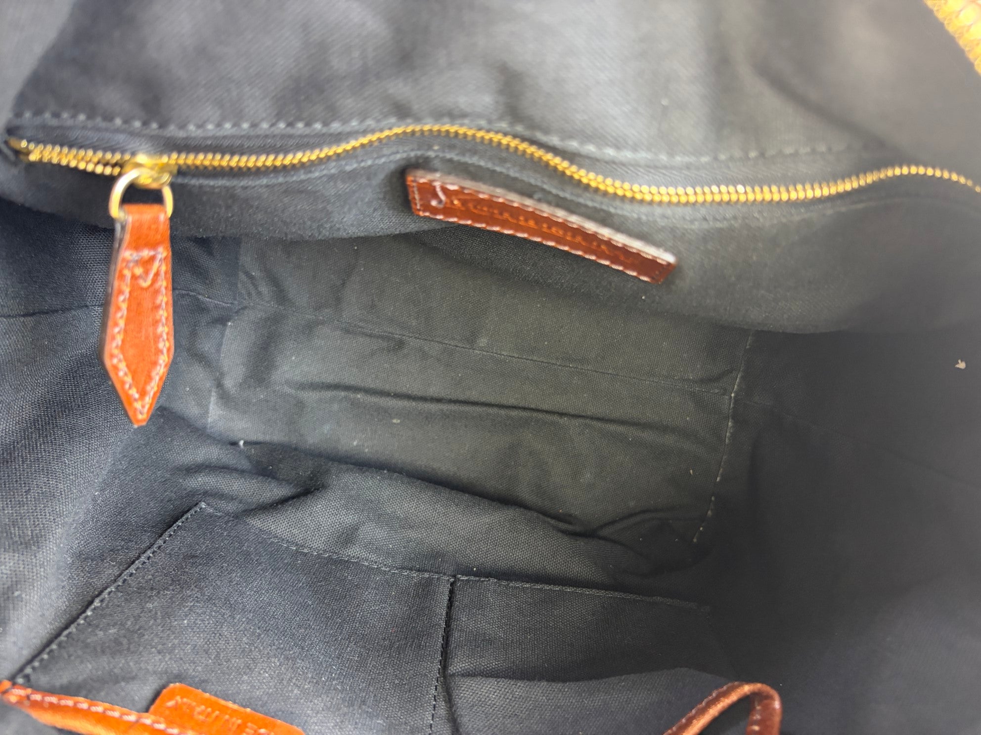 Burberry Dark Tan Bridle House Check Small Salisbury Tote Bag