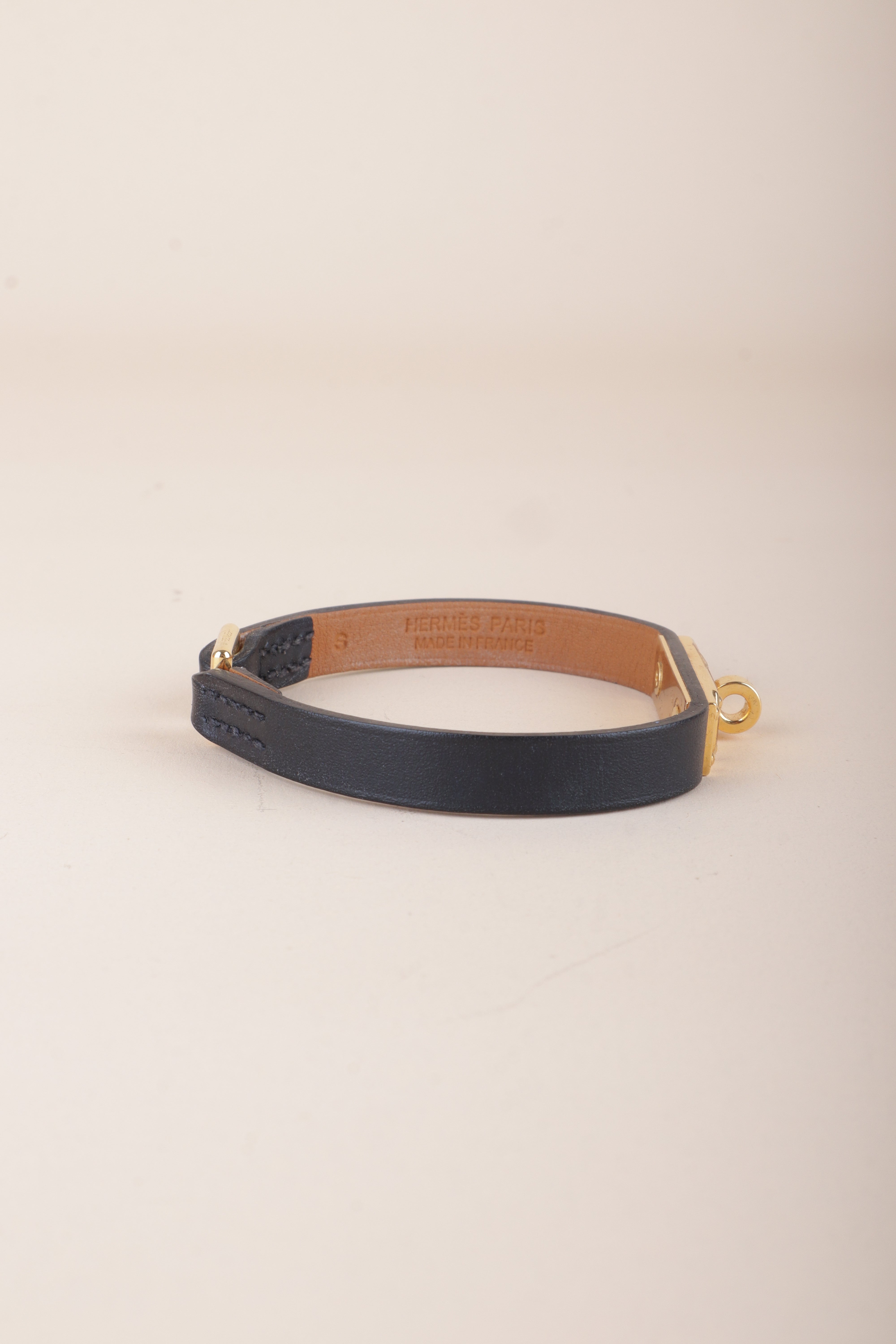 Hermes Black Micro Kelly Bracelet