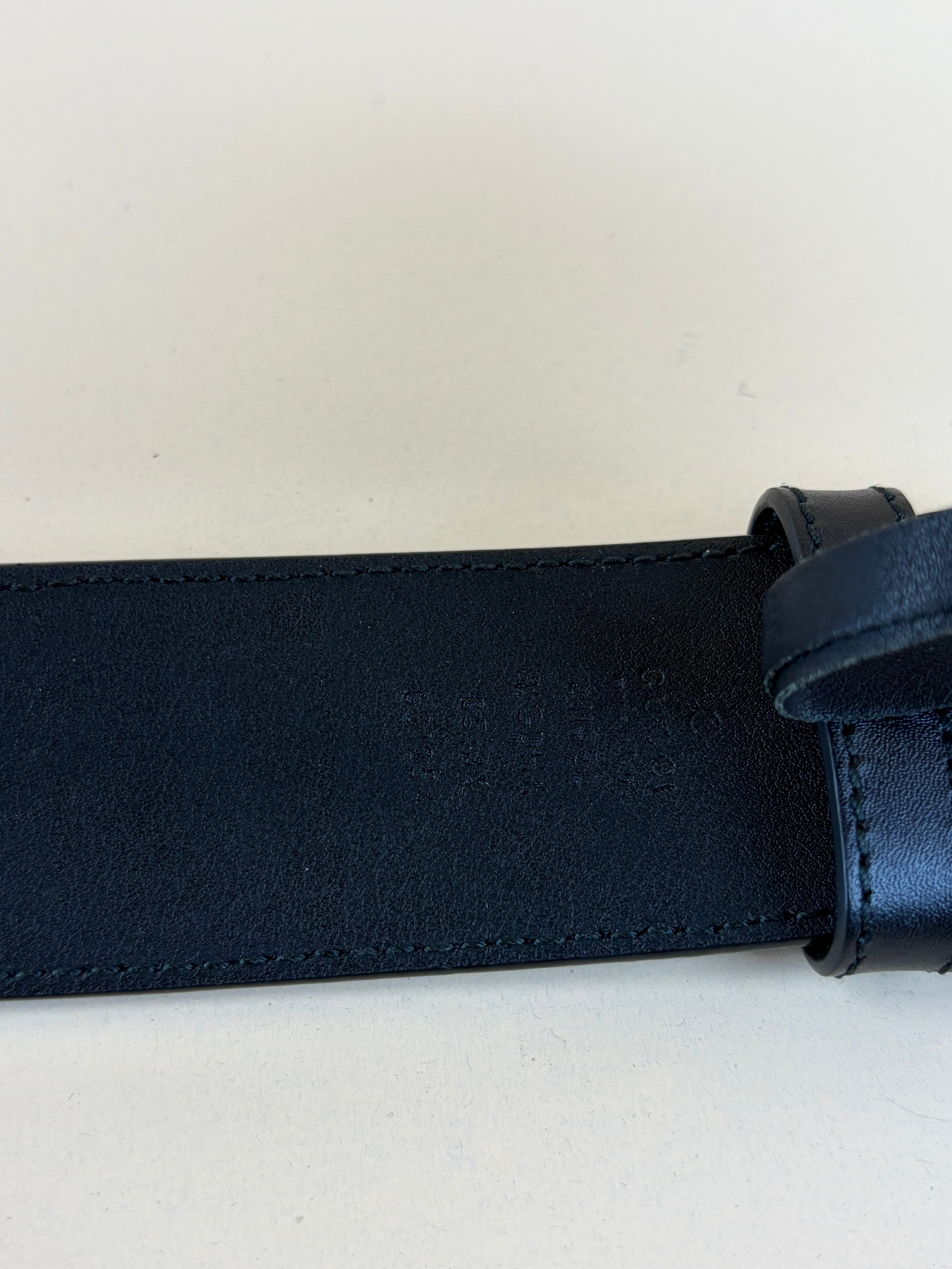 Gucci Grey GG Interlocking Belt 34