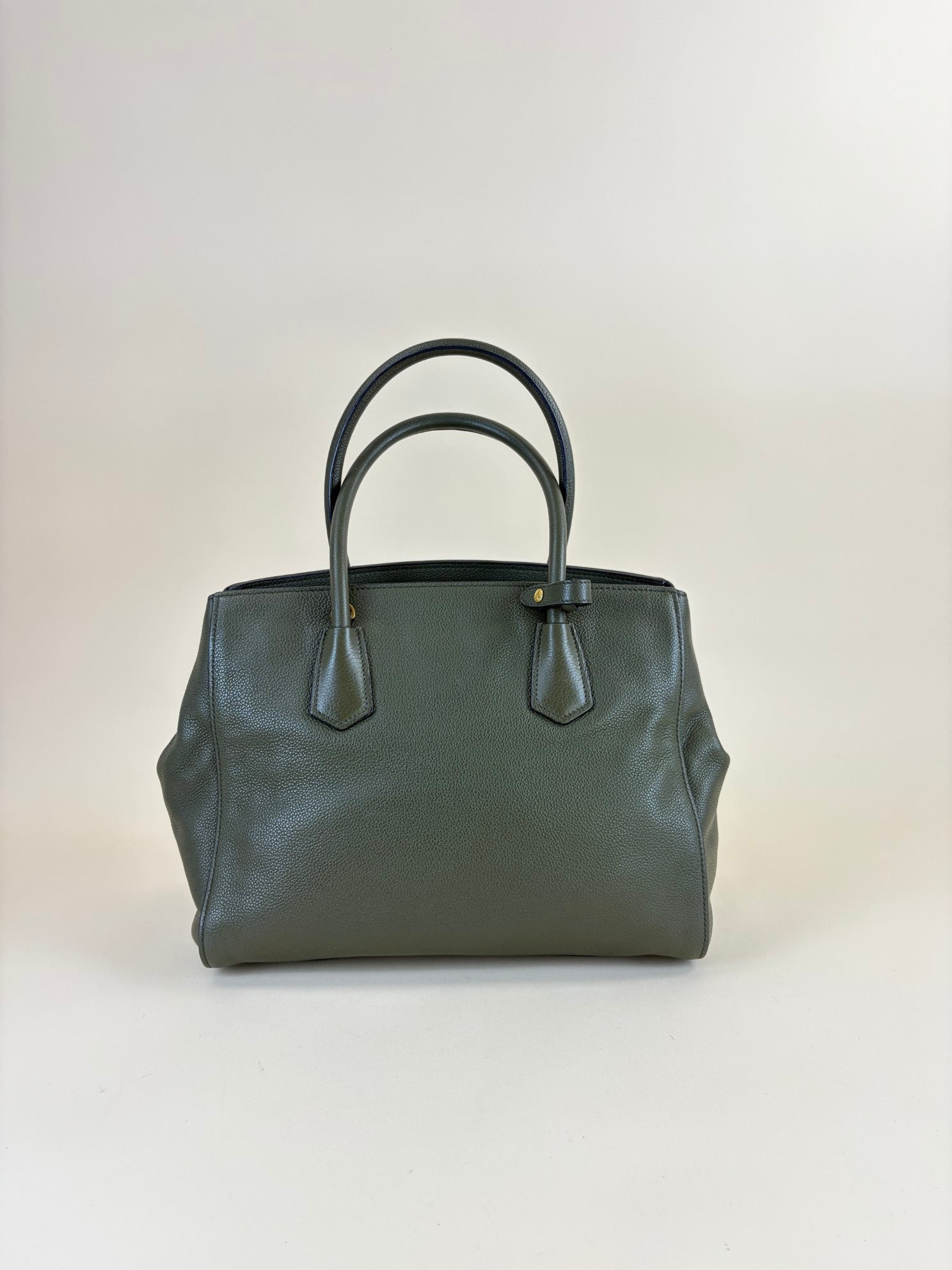 Prada twin pocket vitello danio tote bag