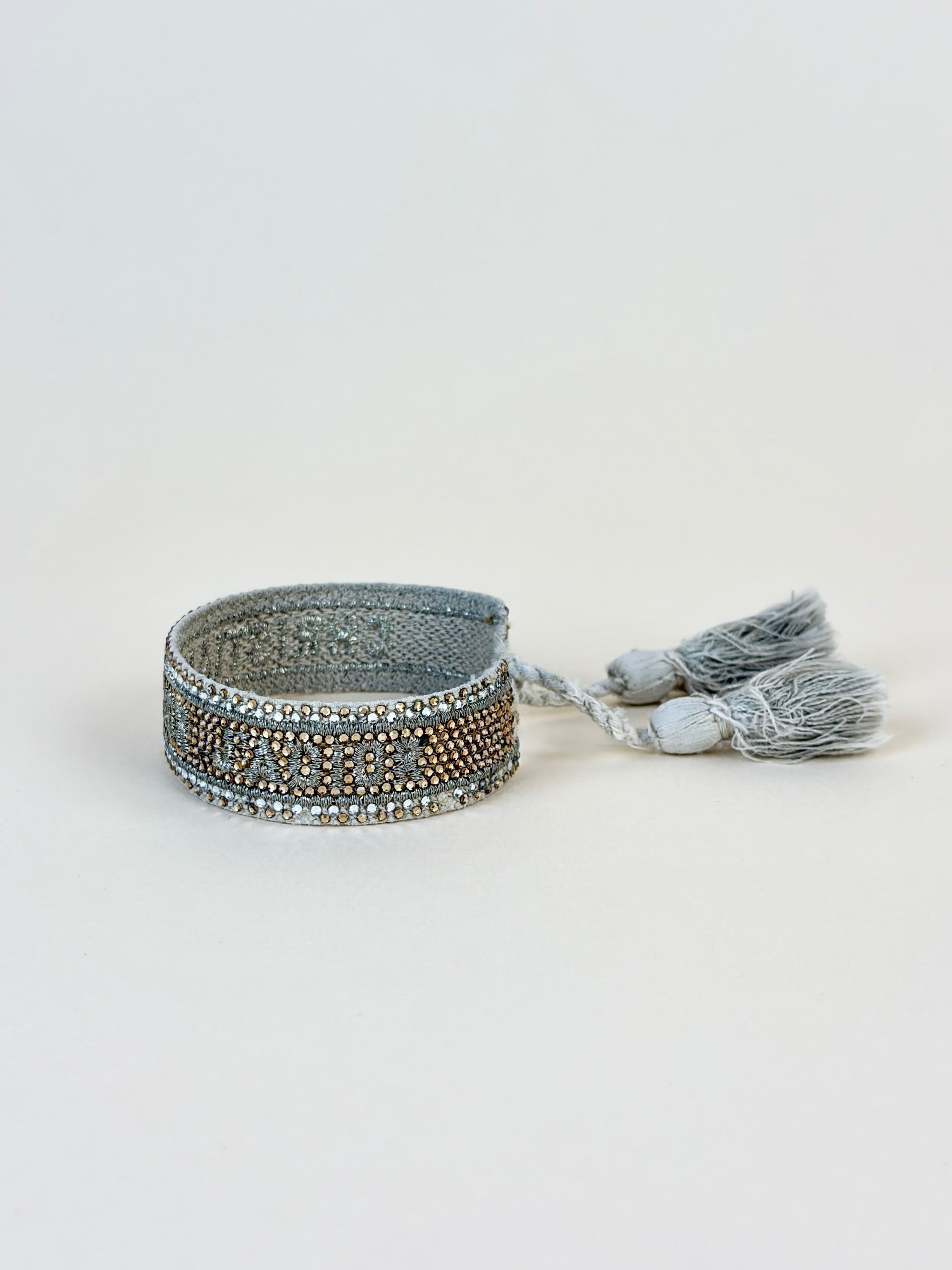 dior gold woven cotton crestals Embroidered&nbsp; j adior friend ship bracelet