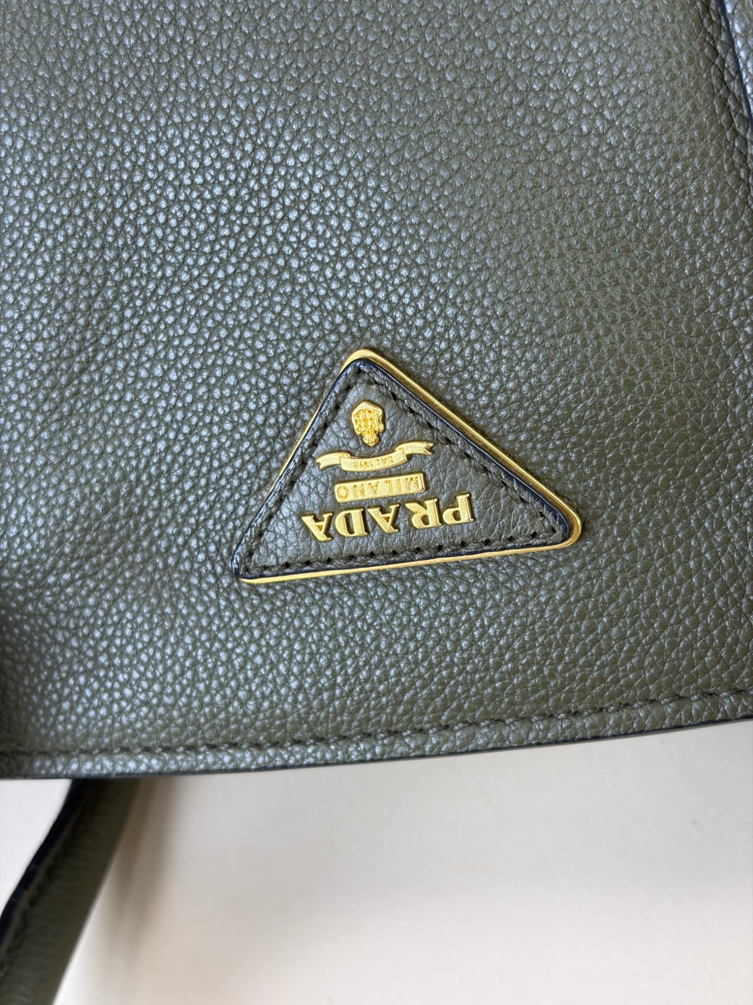 Prada twin pocket vitello danio tote bag