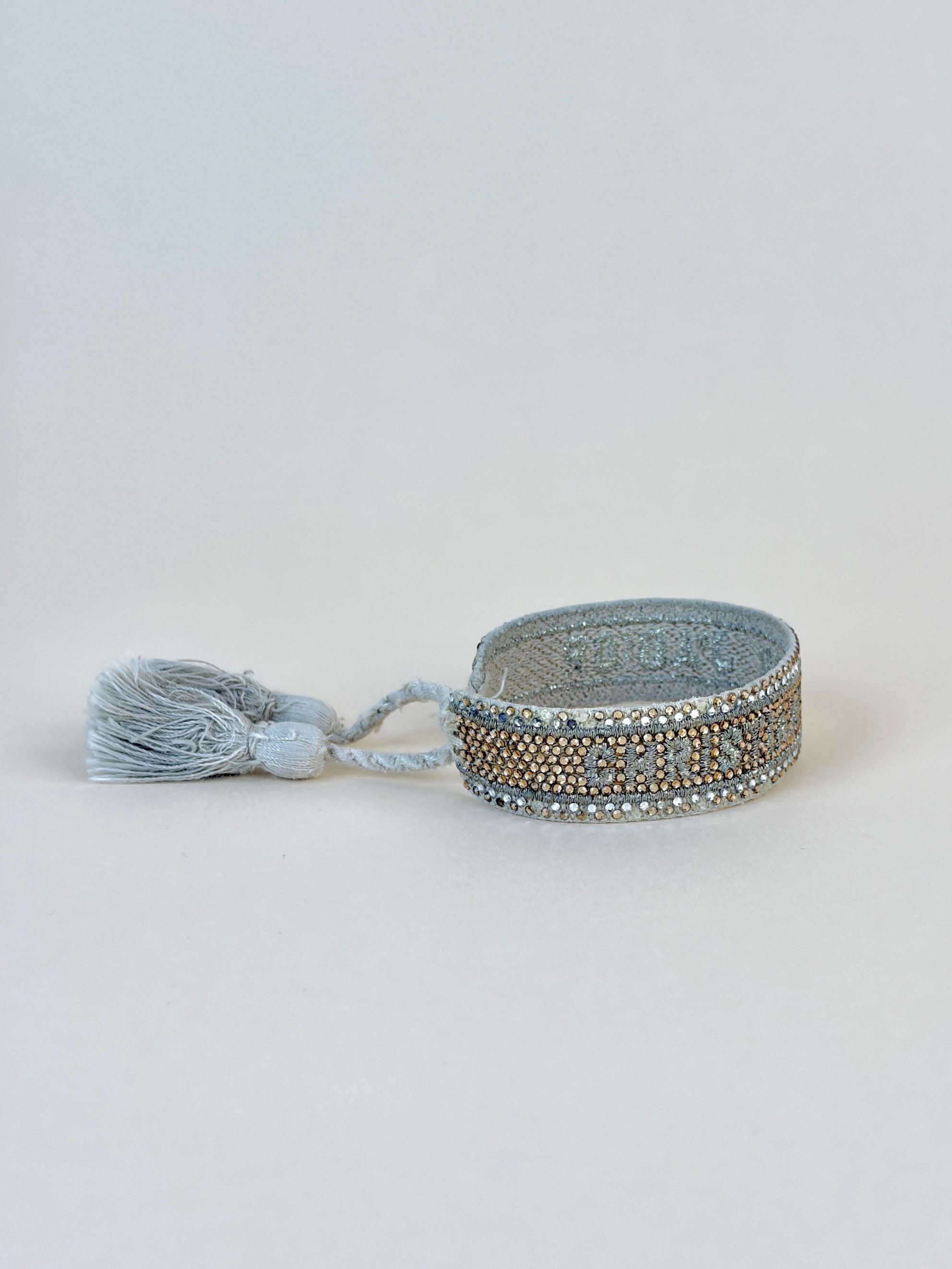 dior gold woven cotton crestals Embroidered&nbsp; j adior friend ship bracelet