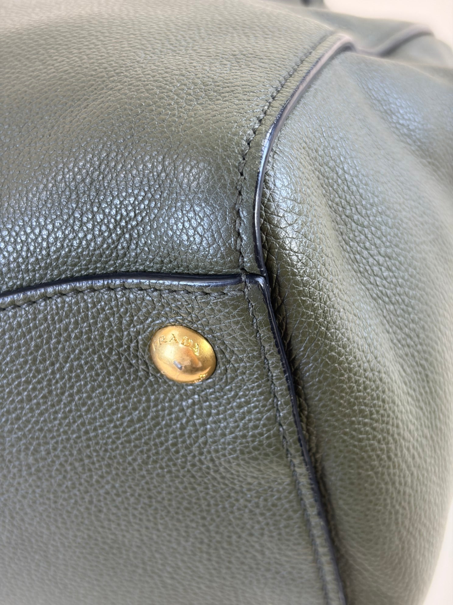 Prada twin pocket vitello danio tote bag