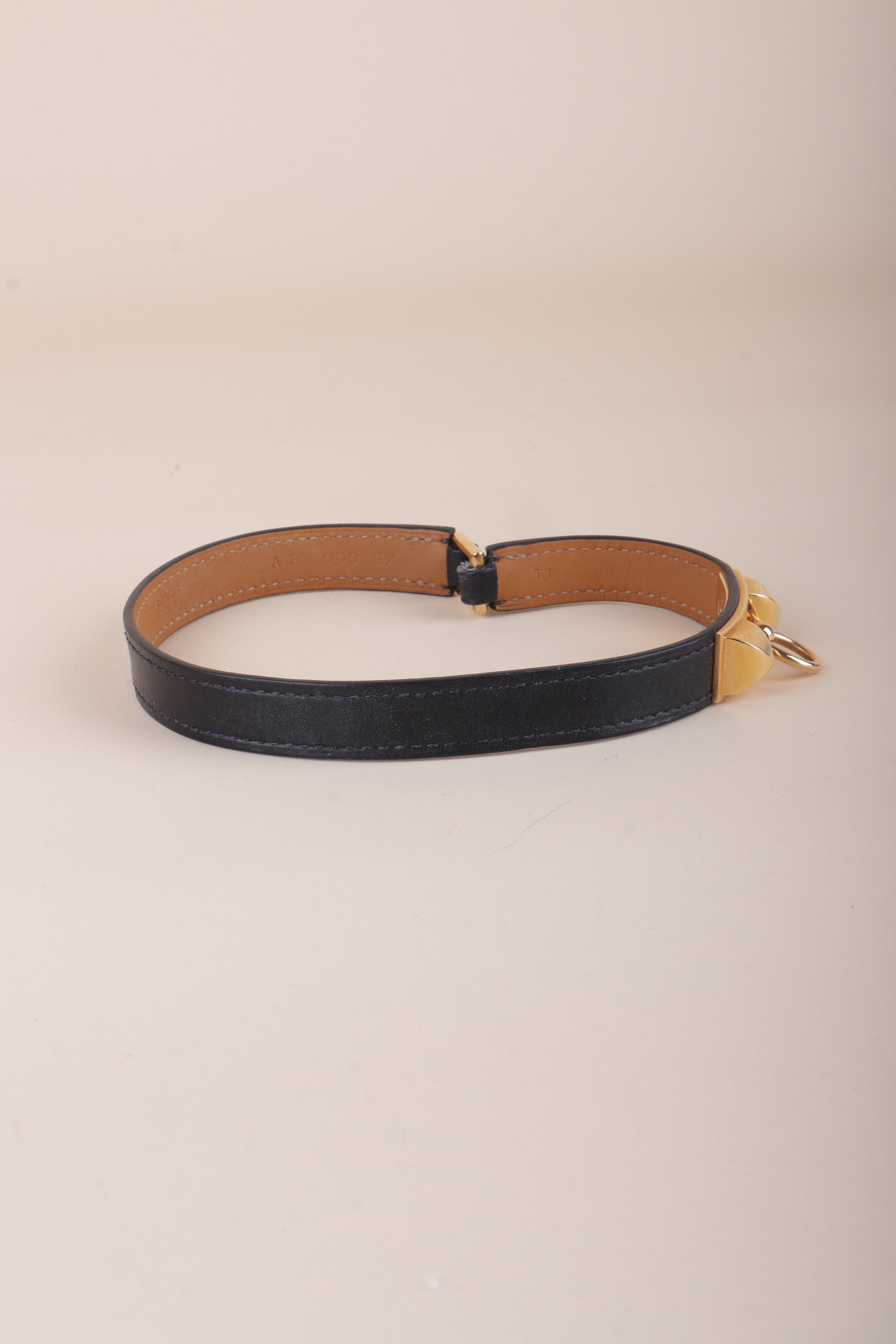 Hermes Black Rivale Double Tour Bracelet
