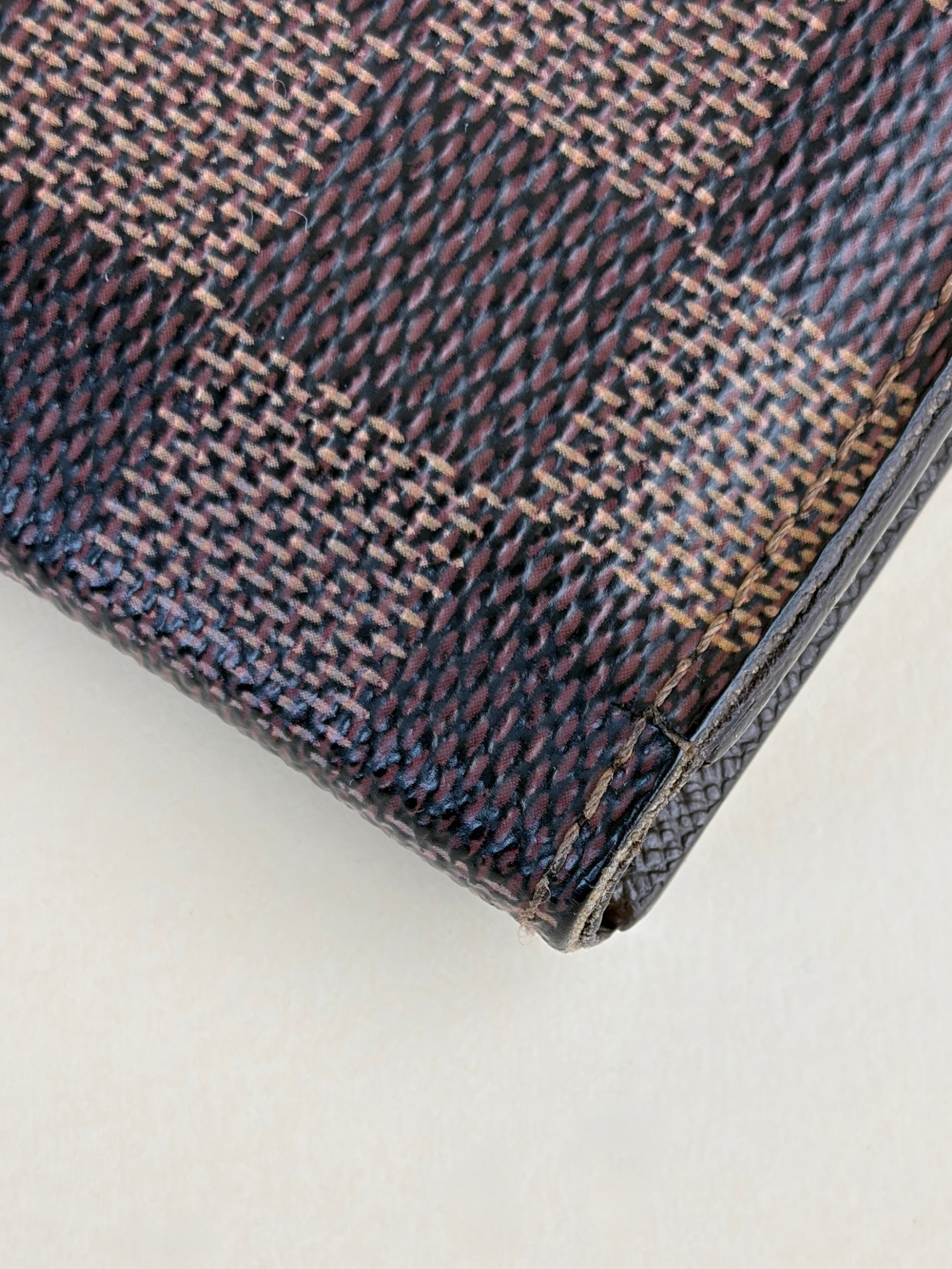 louis Vuitton Damier Ebene pocket organizer wallet