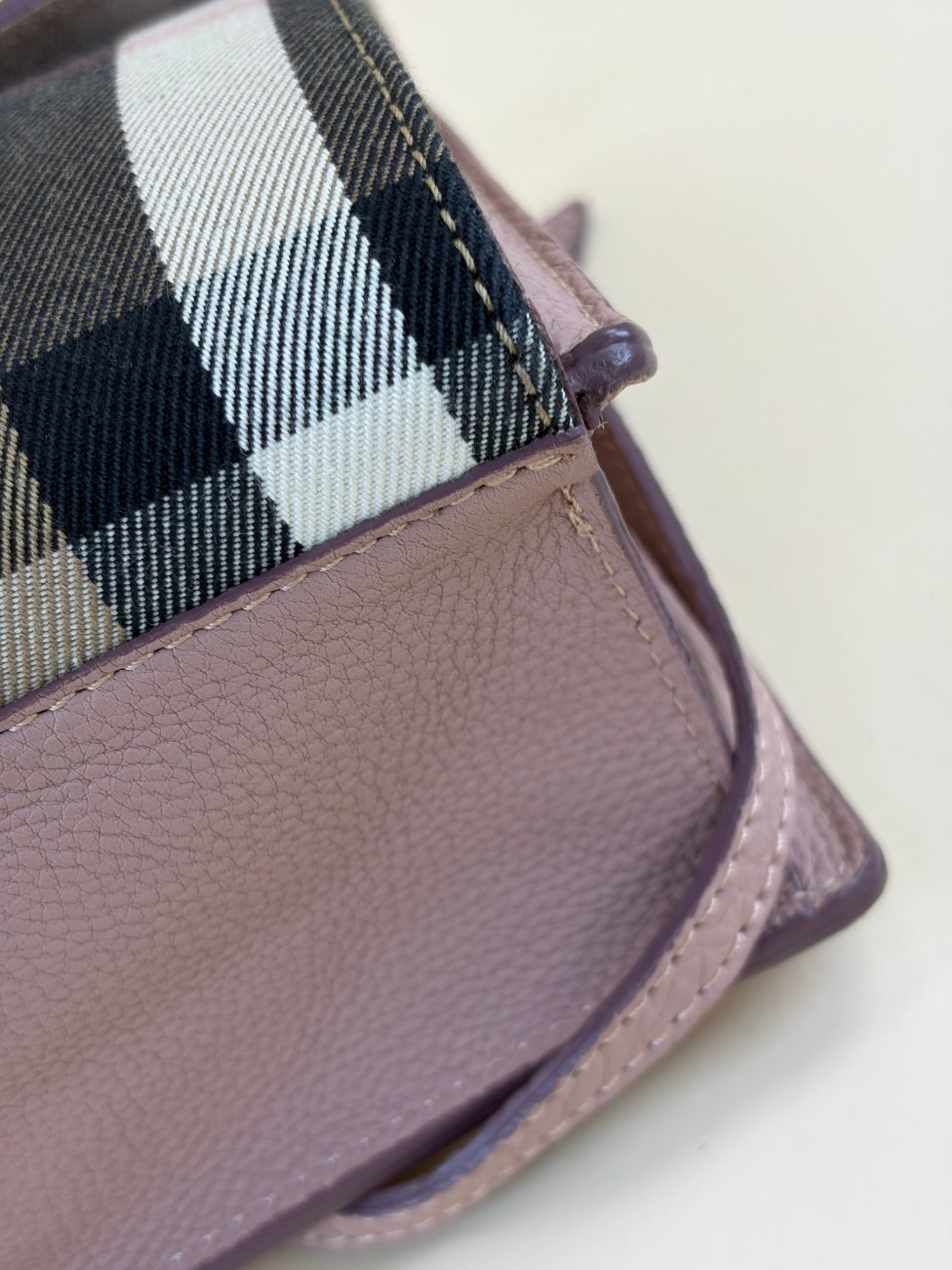 Burberry nude House Check Macken Crossbody Bag