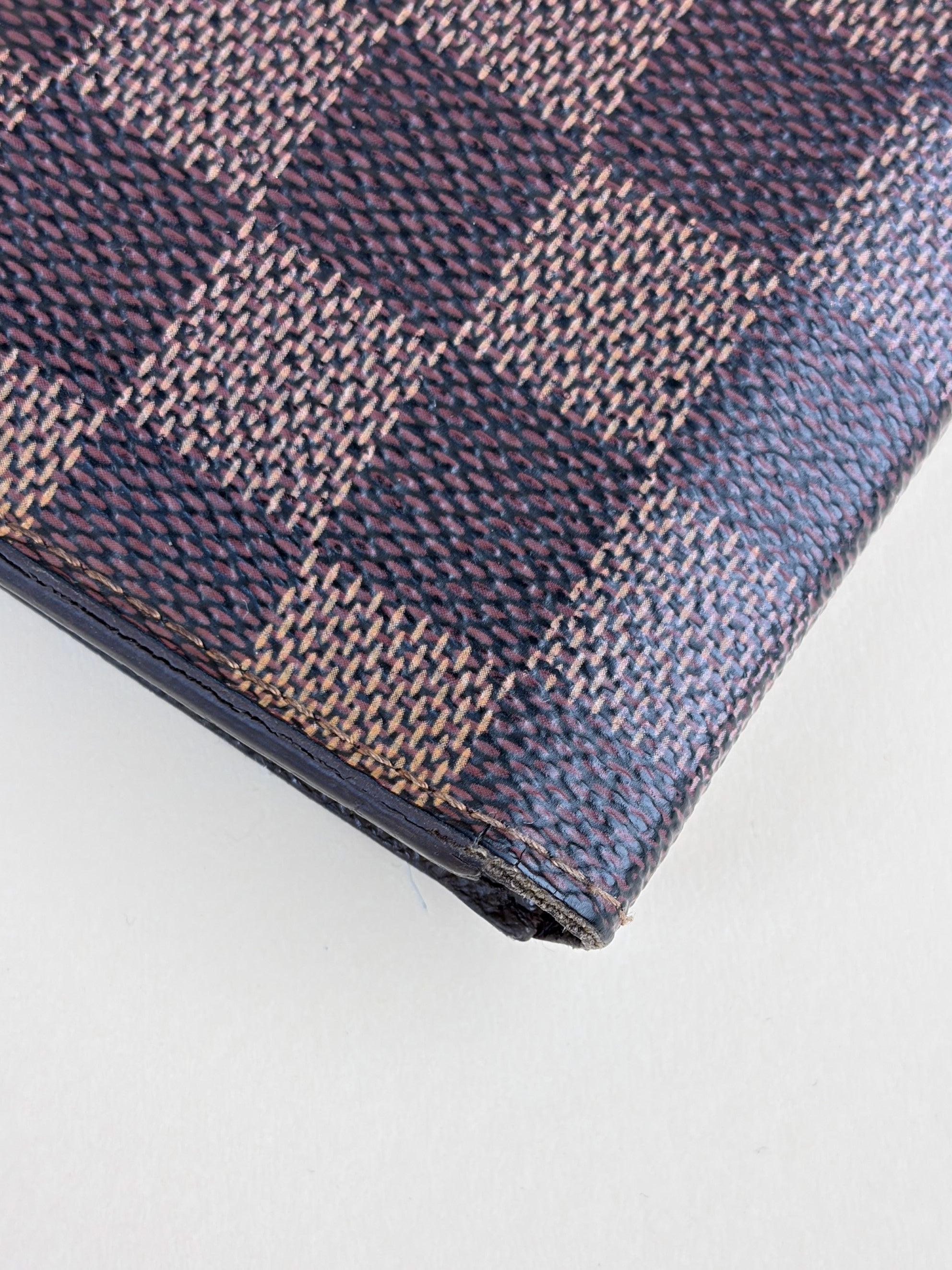 louis Vuitton Damier Ebene pocket organizer wallet
