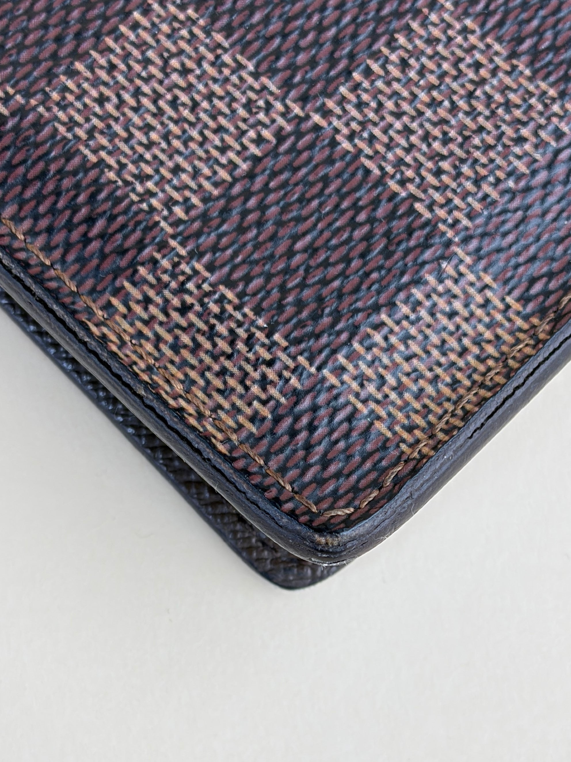 louis Vuitton Damier Ebene pocket organizer wallet