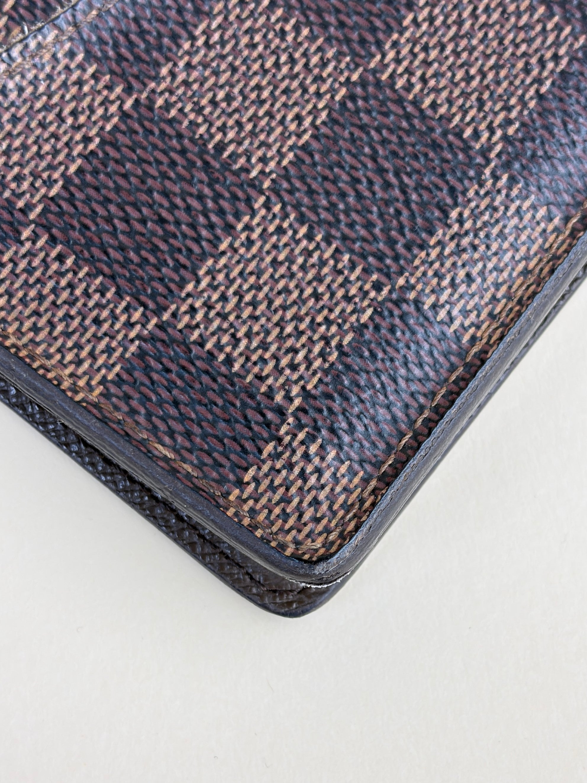 louis Vuitton Damier Ebene pocket organizer wallet