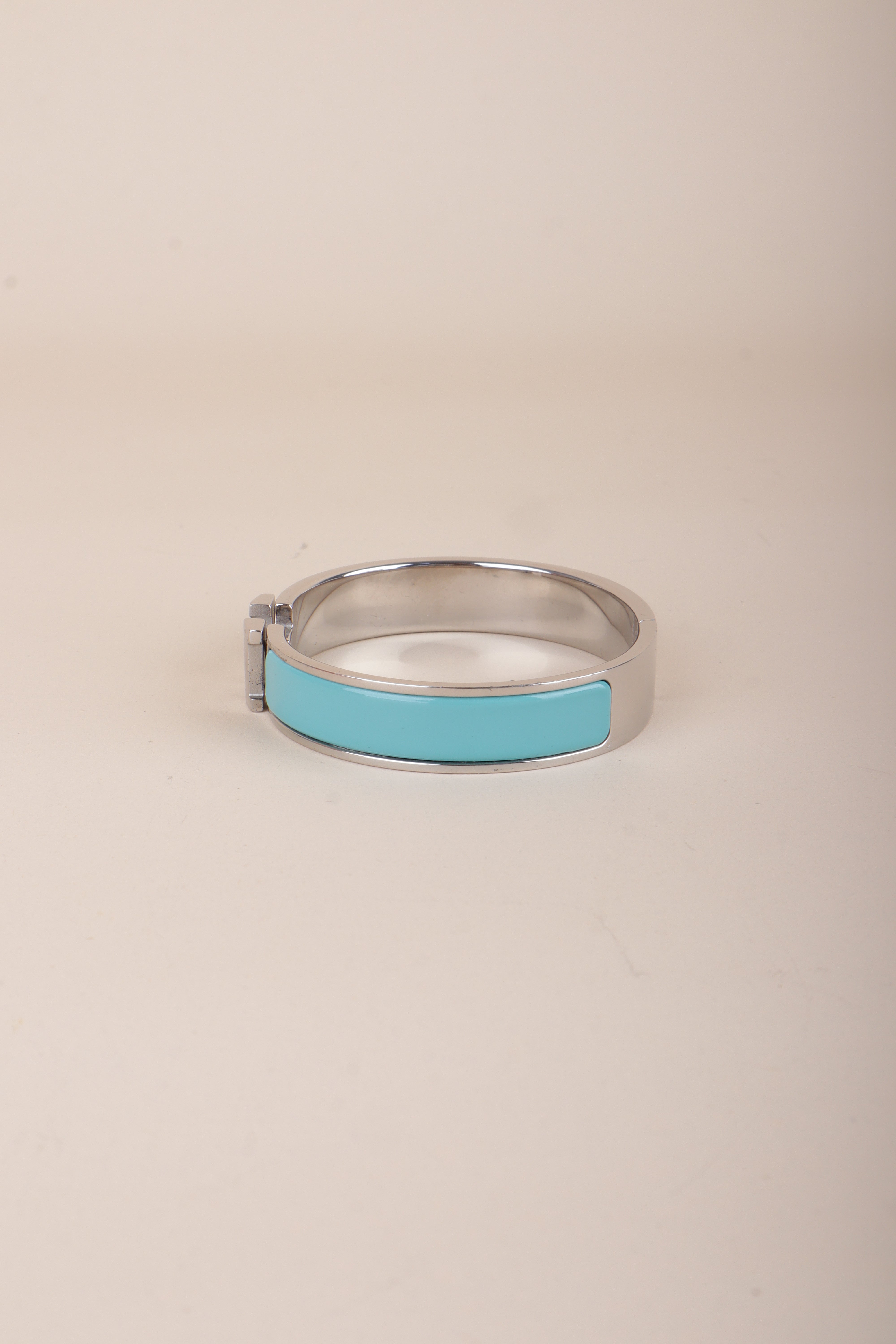 Hermes Blue Polaire Clic H Bracelet