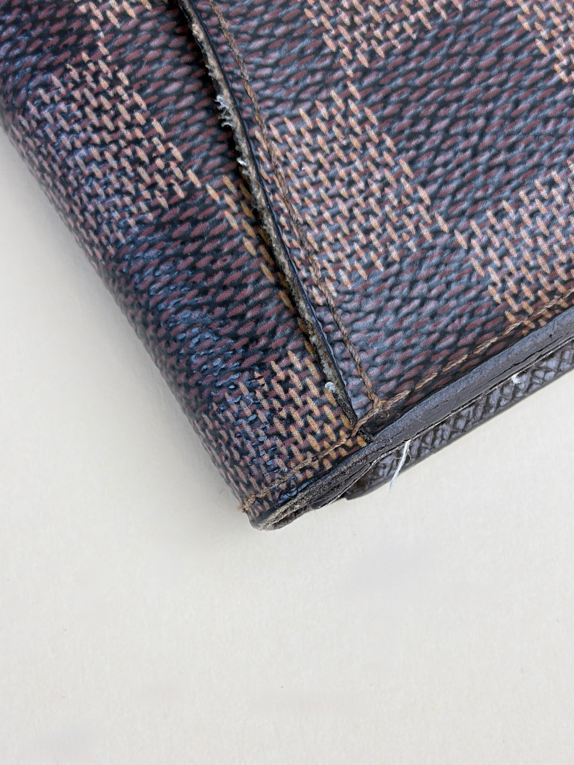 louis Vuitton Damier Ebene pocket organizer wallet