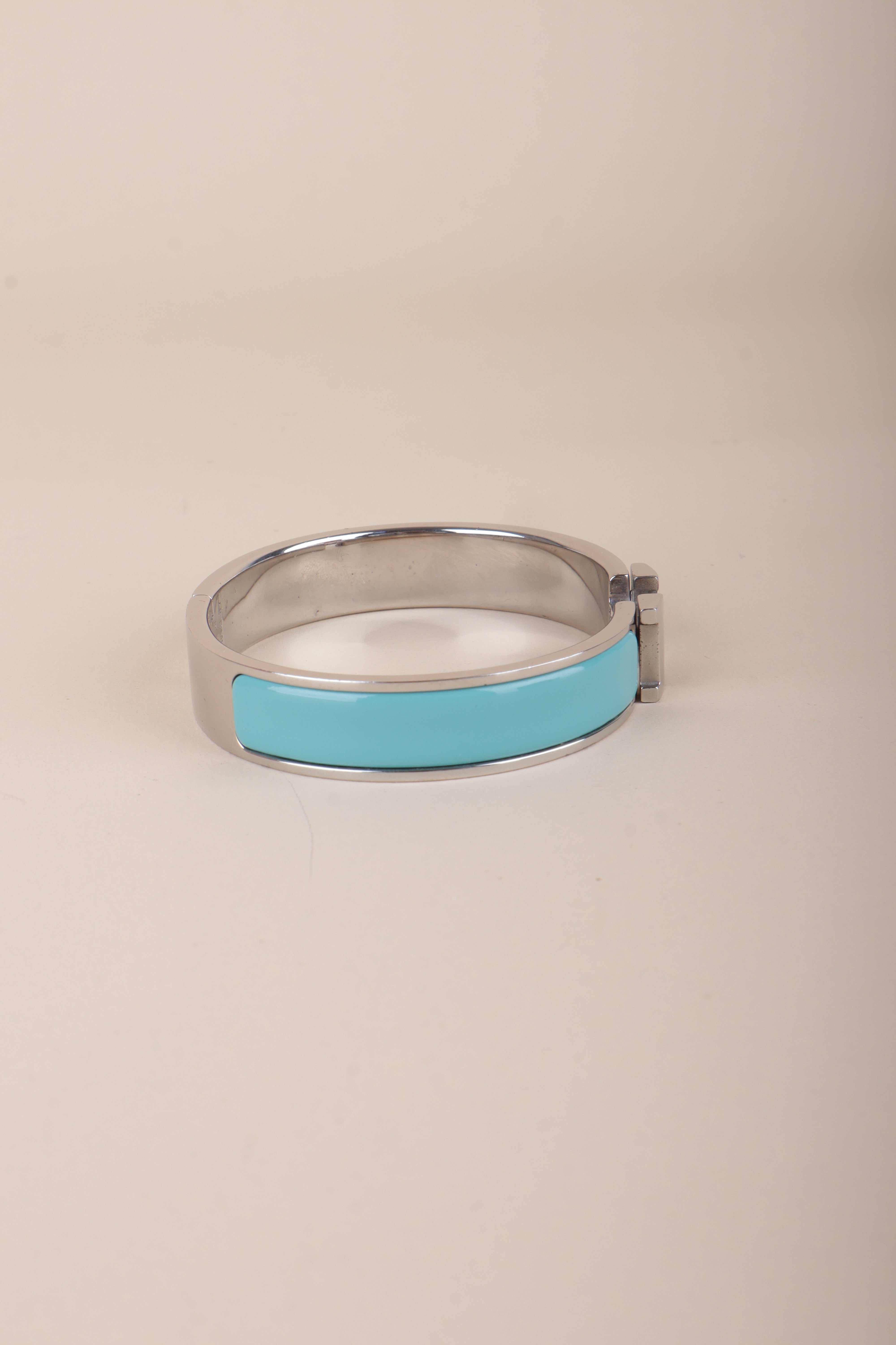 Hermes Blue Polaire Clic H Bracelet